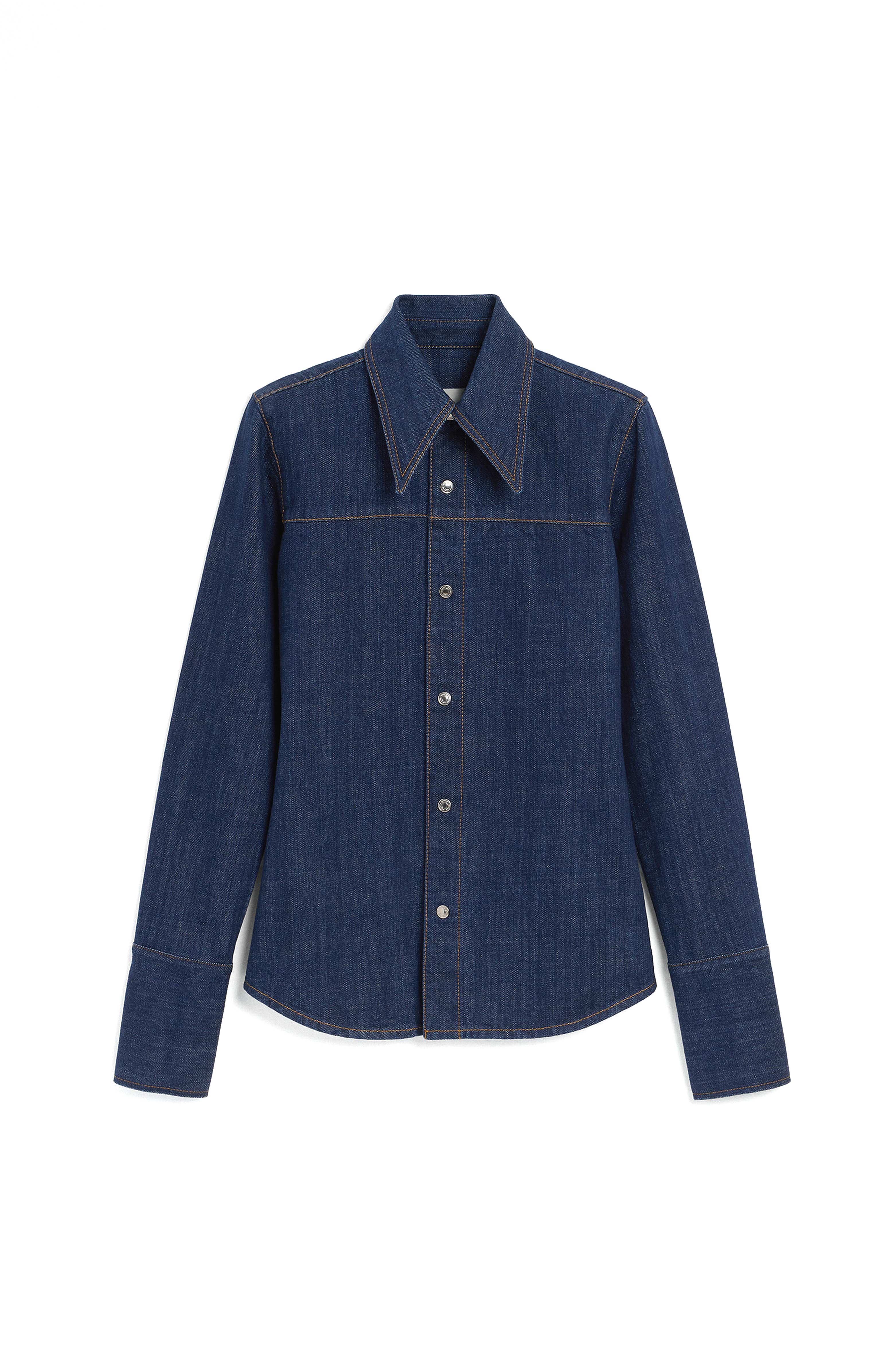 SHARP COLLAR LONG SLEEVE SHIRT