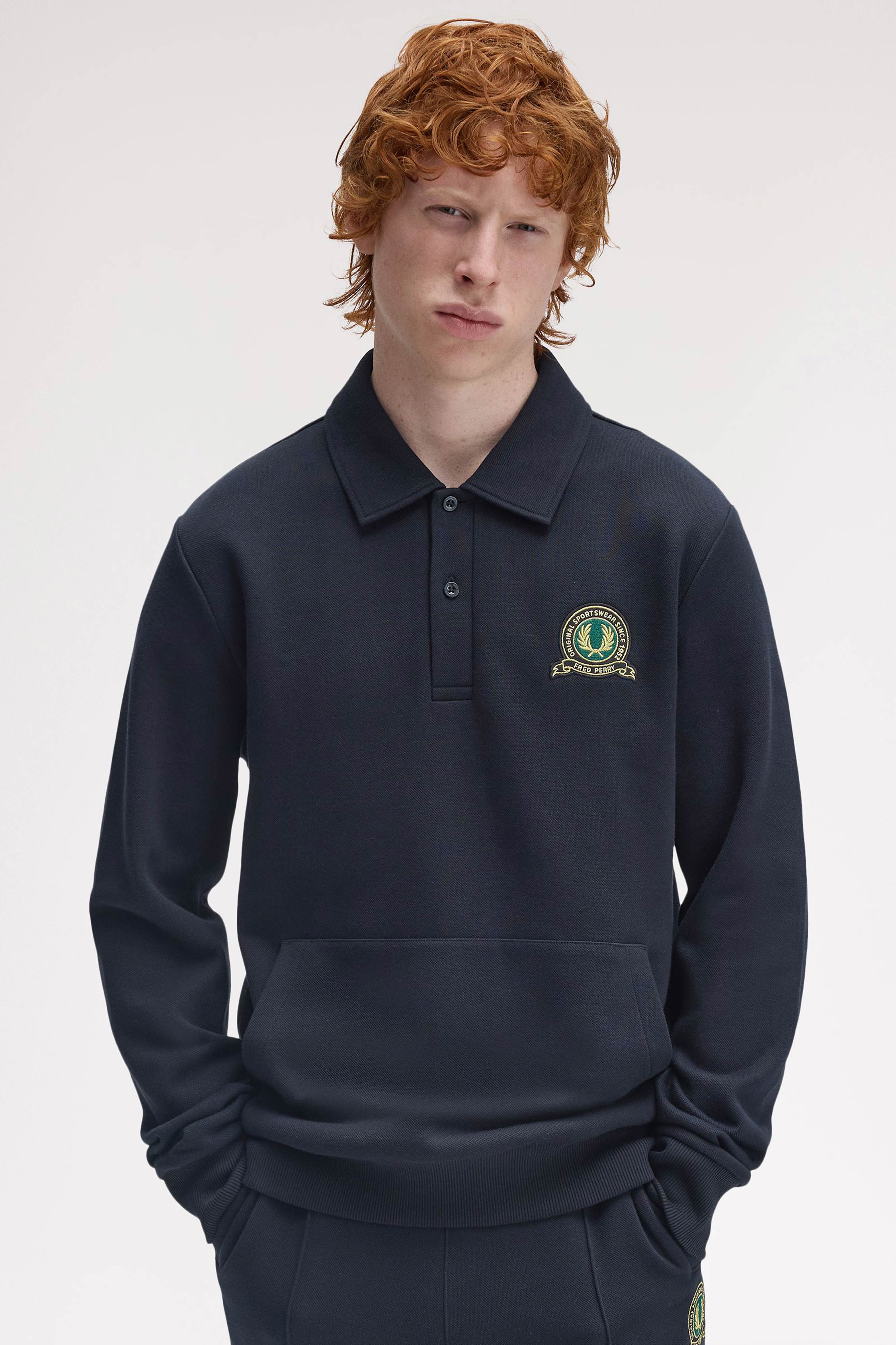 TENNIS BADGE COLLARED SWEATSHIRT thumbnail 4