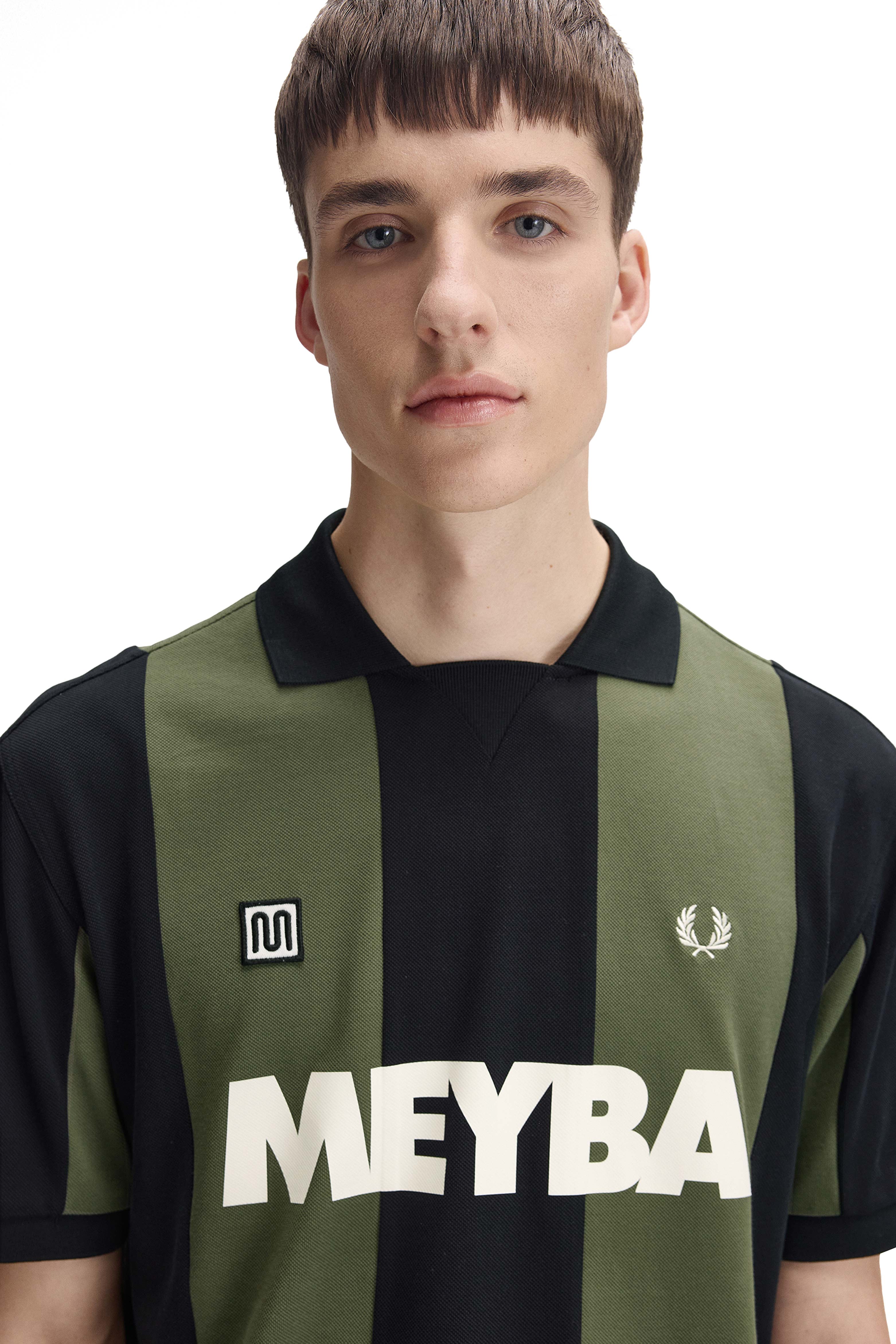 FRED PERRY X MEYBA MEN'S CUT AND SEW POLO SHIRT thumbnail 3