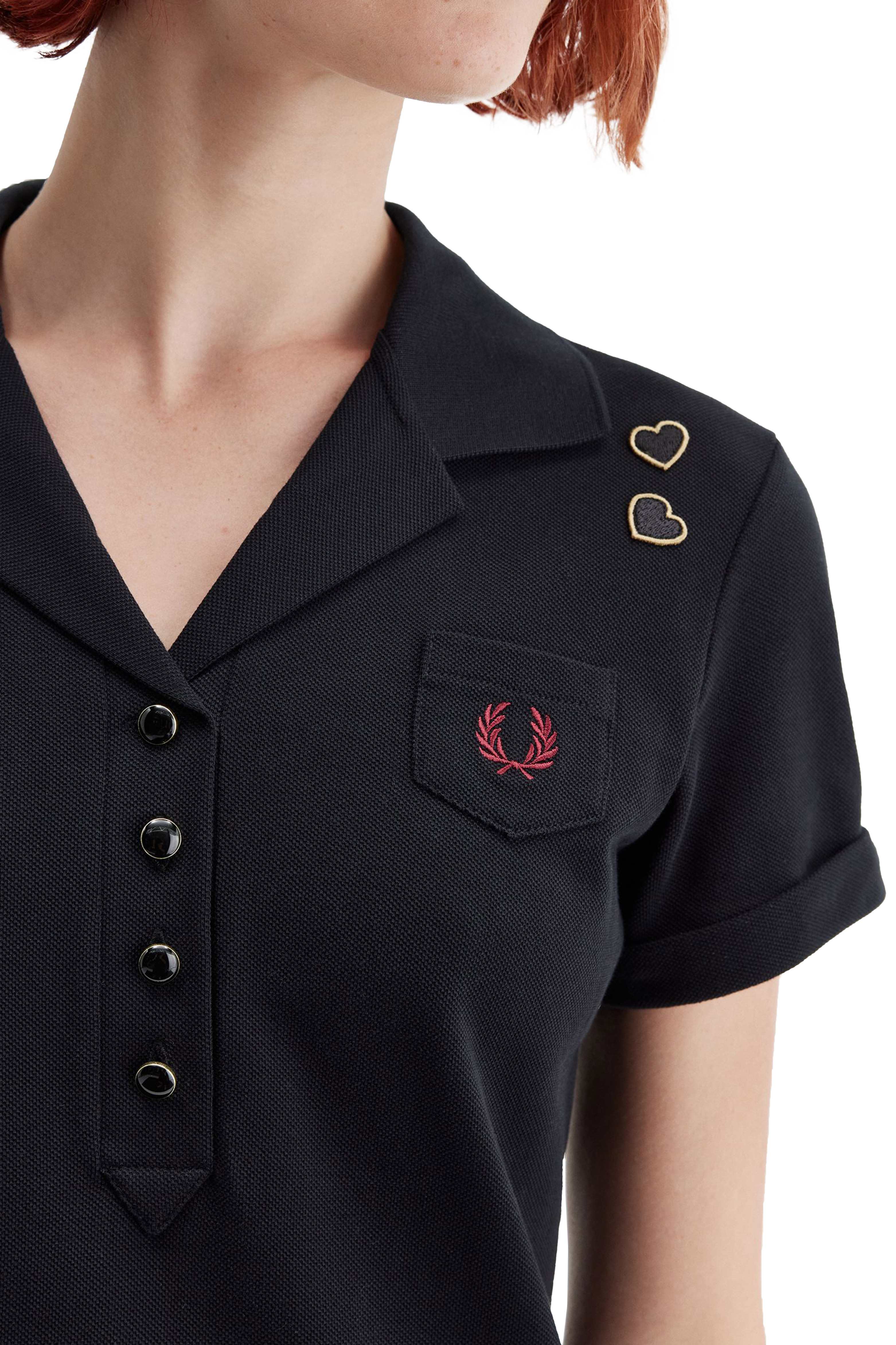 PLEATED POLO SHIRT thumbnail 4