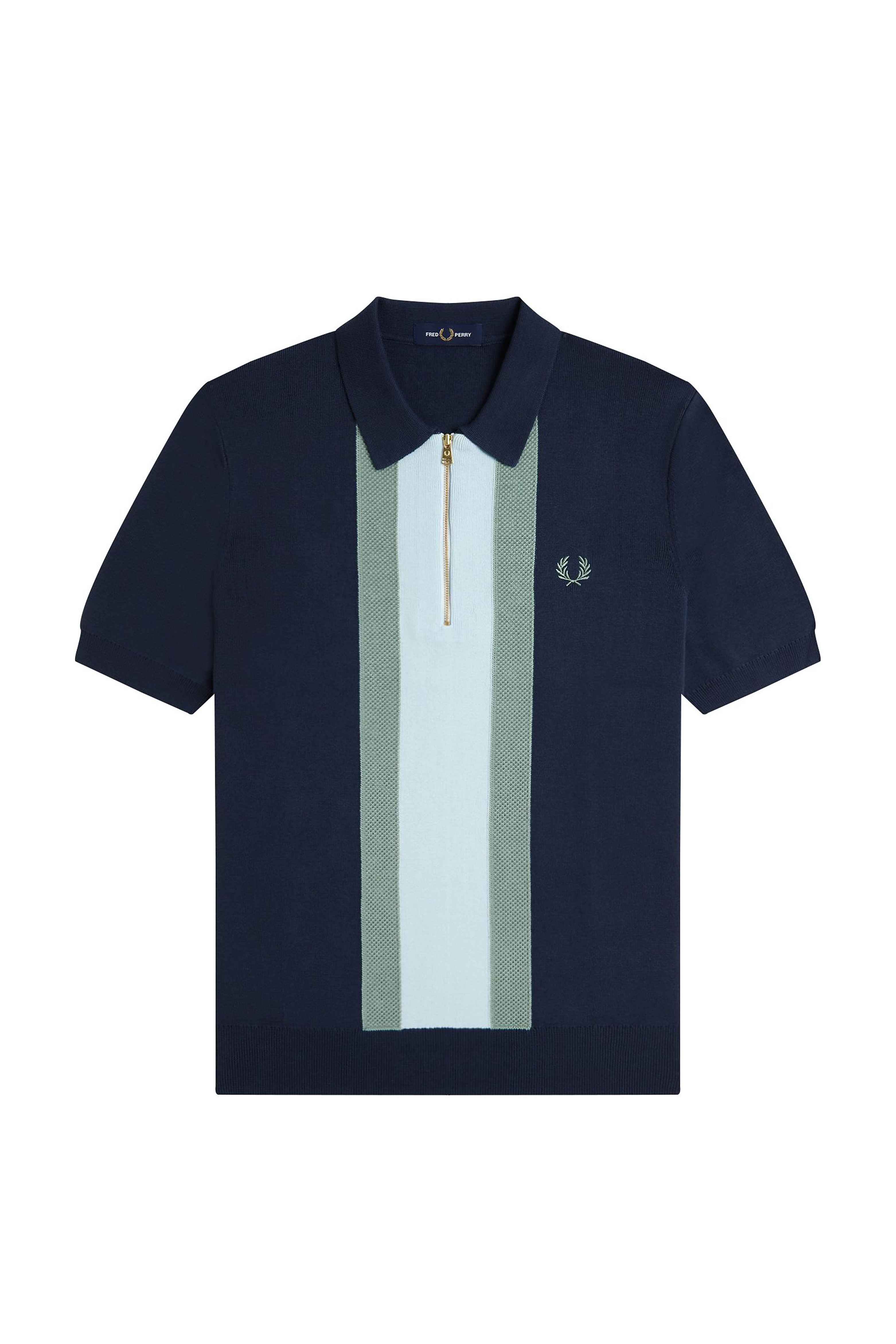 TEXTURED STRIPE KNITTED SHIRT