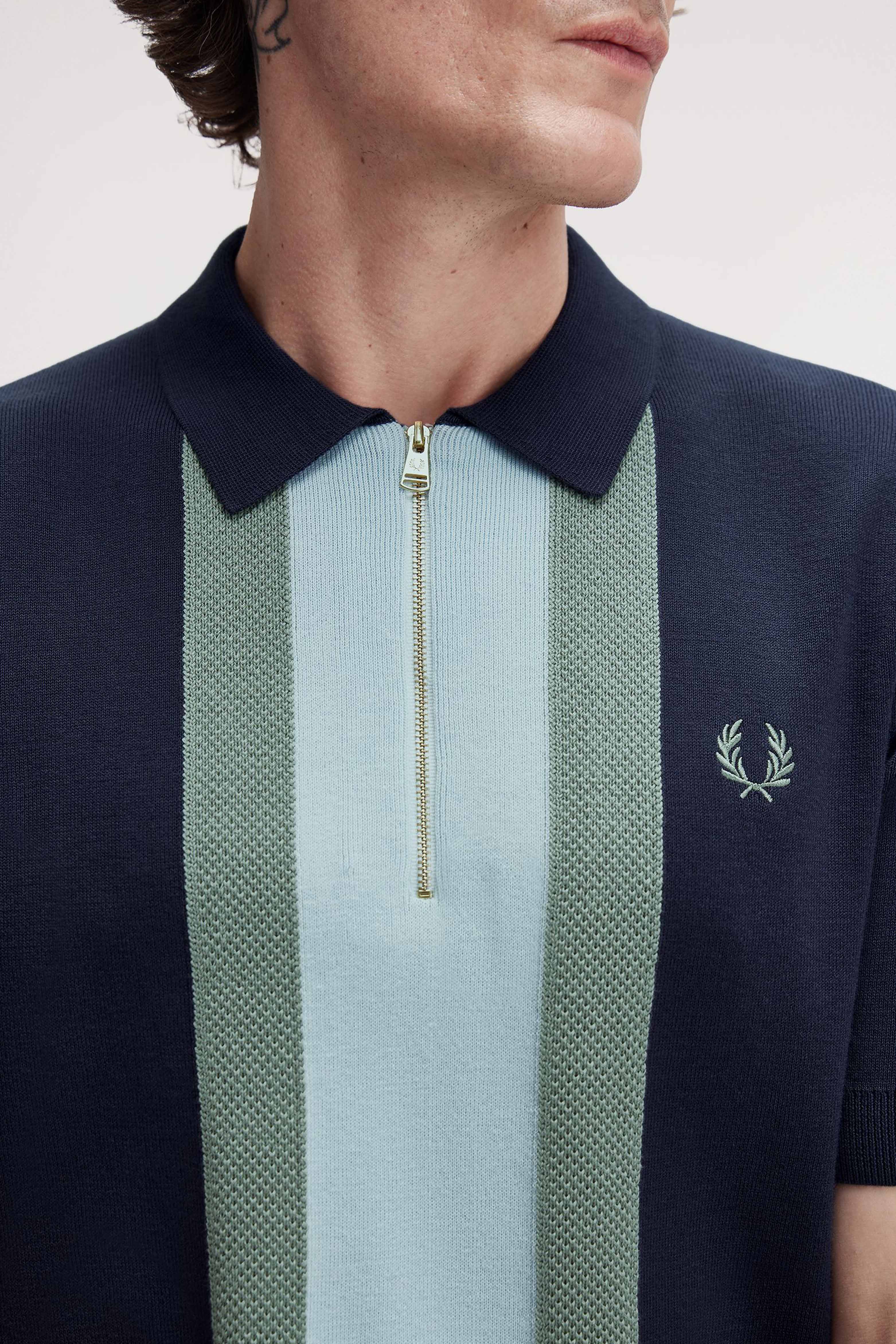 TEXTURED STRIPE KNITTED SHIRT thumbnail 4
