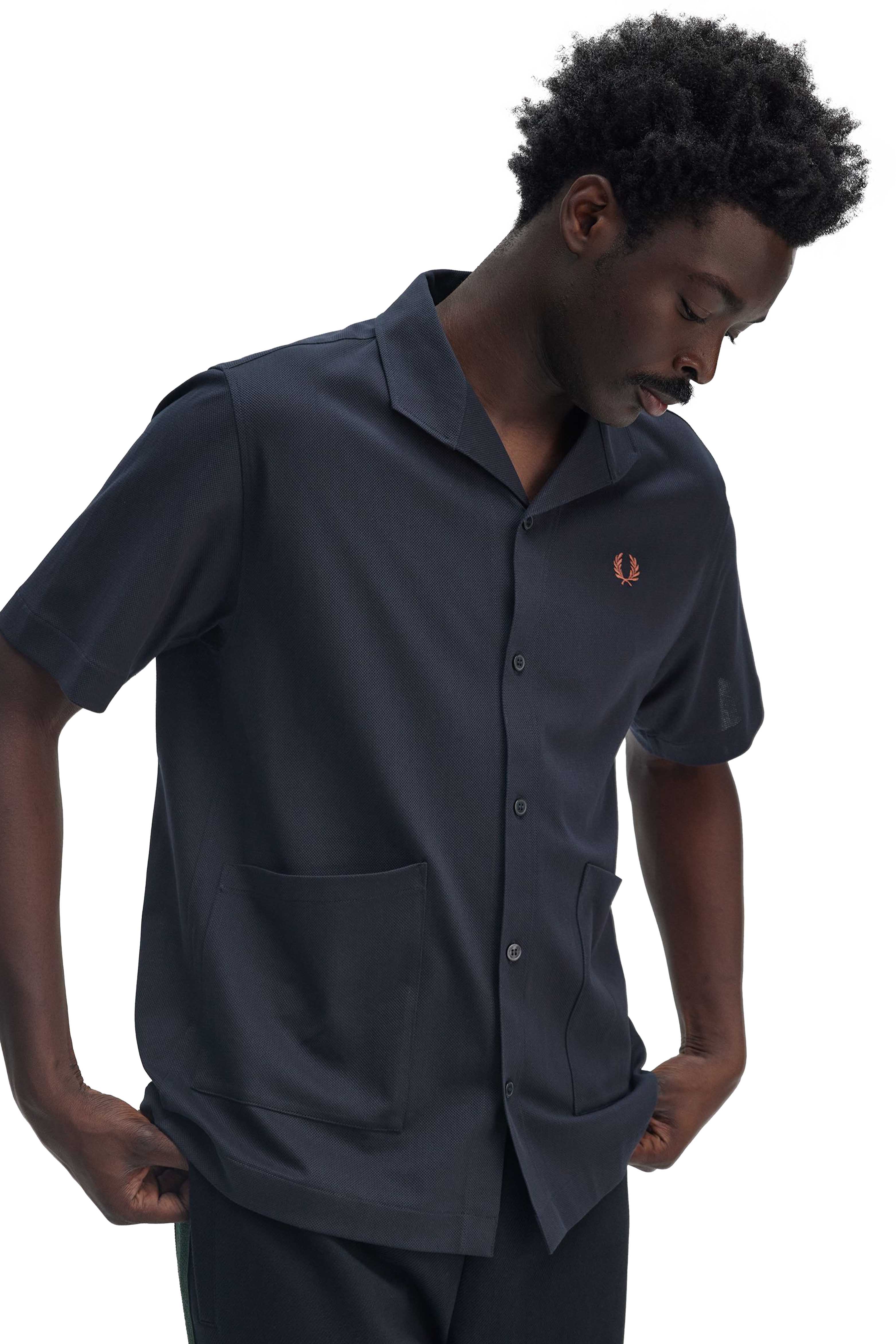 MESH BUTTON THROUGH SHIRT S/S thumbnail 4