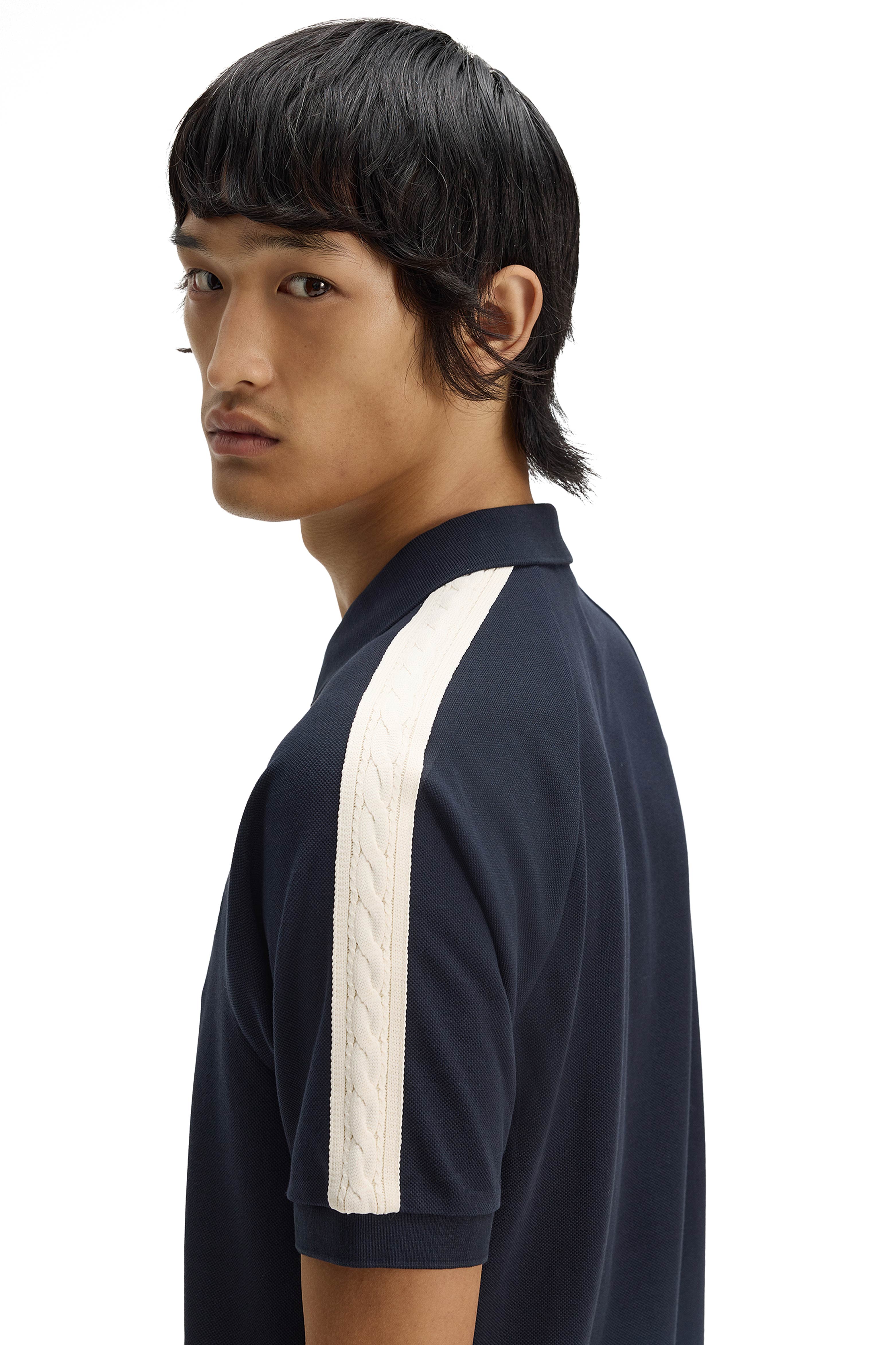 MEN'S CABLE TAPED POLO SHIRT thumbnail 3