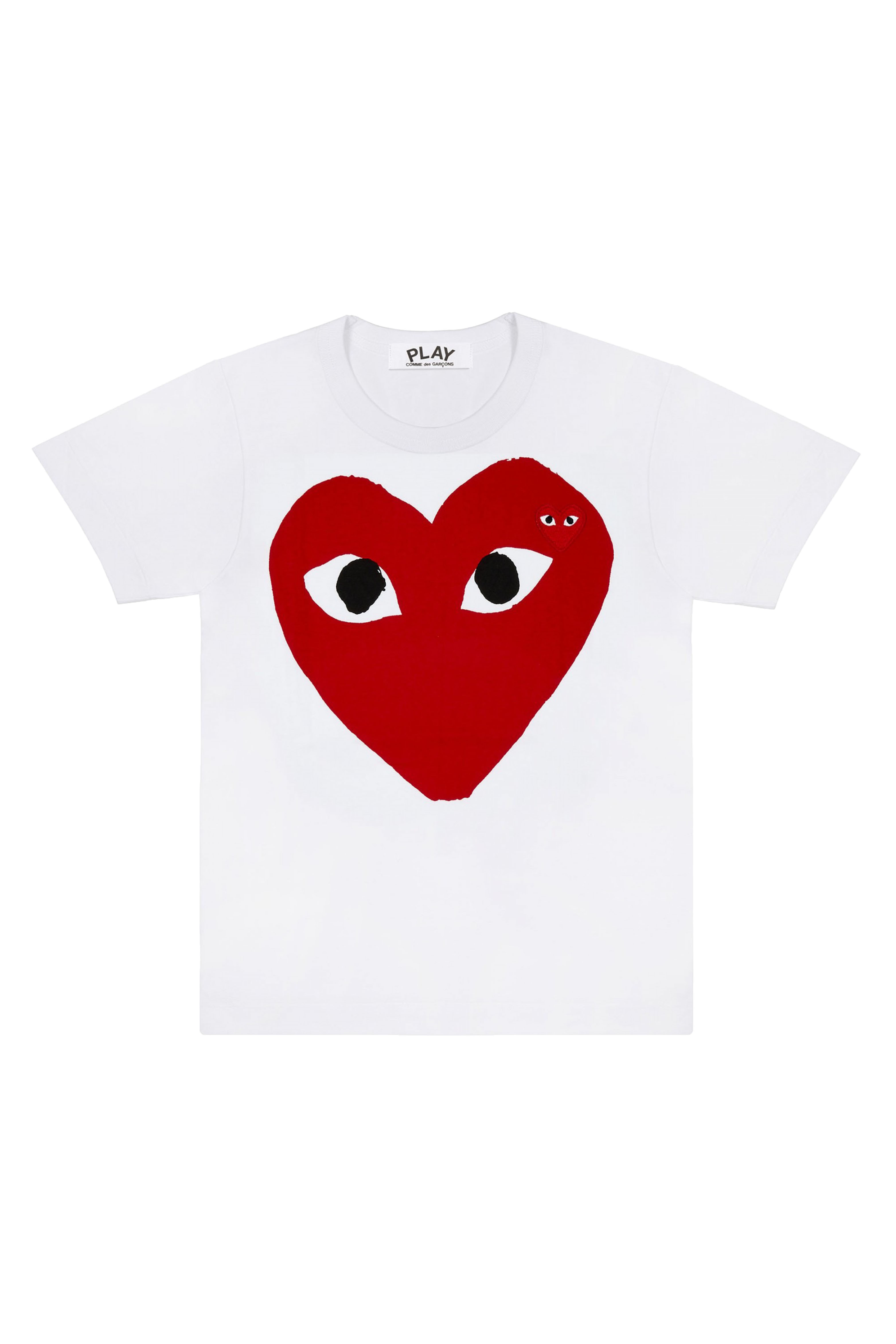 MENS RED HEART PRINT T-SHIRT