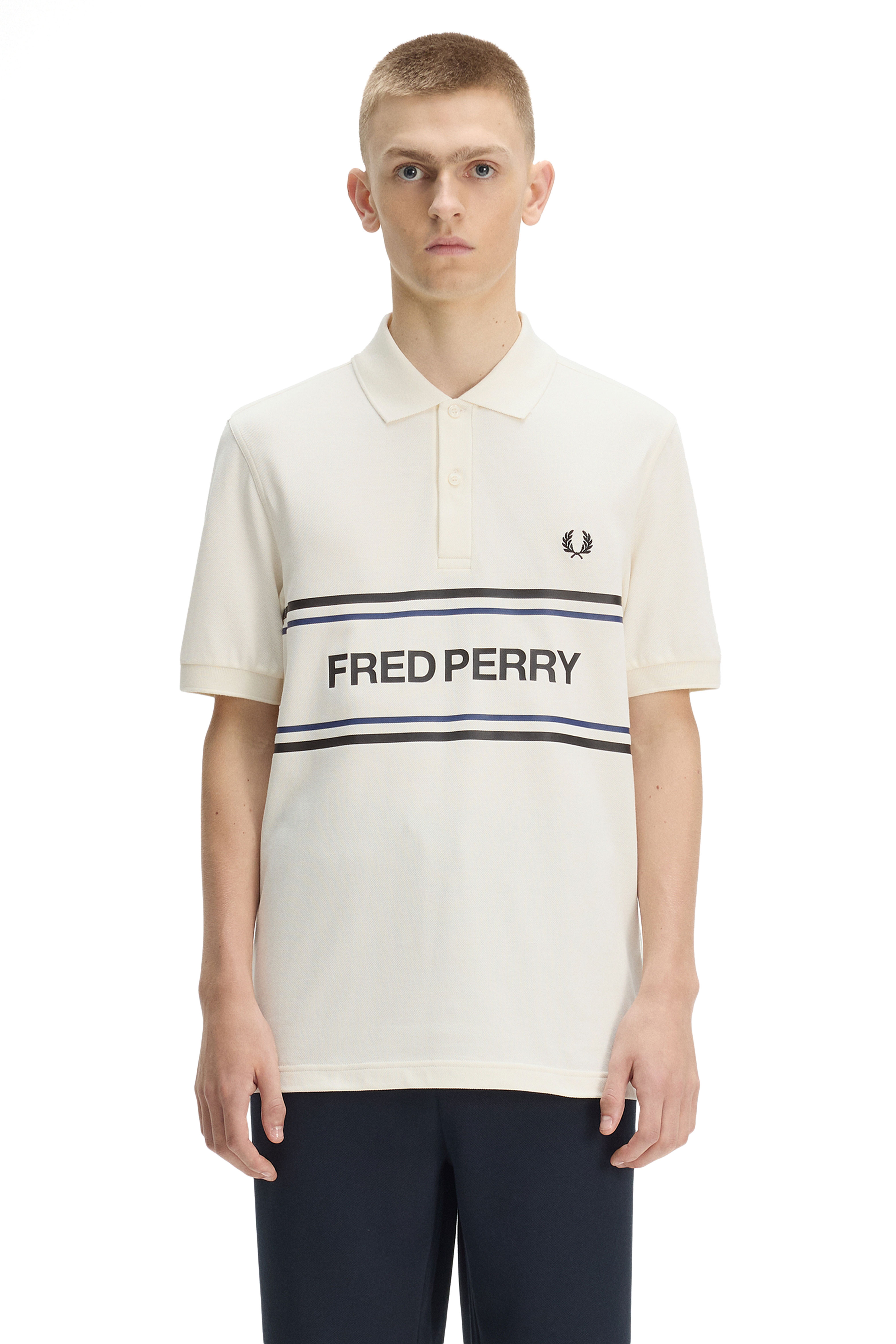 MEN'S FRED PERRY GRAPHIC POLO SHIRT thumbnail 3