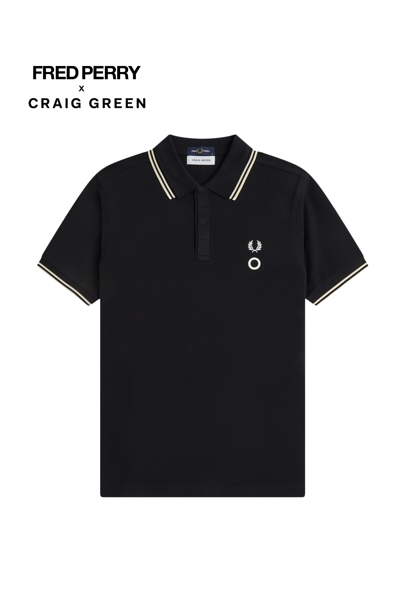 SPLIT COLLAR FRED PERRY SHIRT