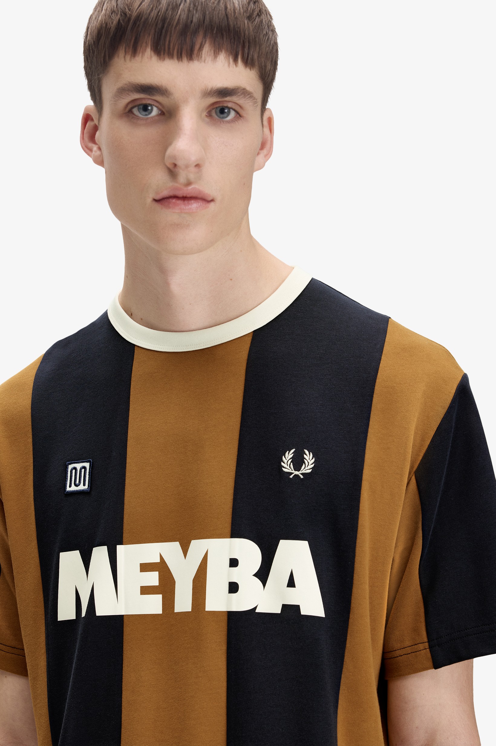 FRED PERRY X MEYBA MEN'S CUT AND SEW T-SHIRT thumbnail 4