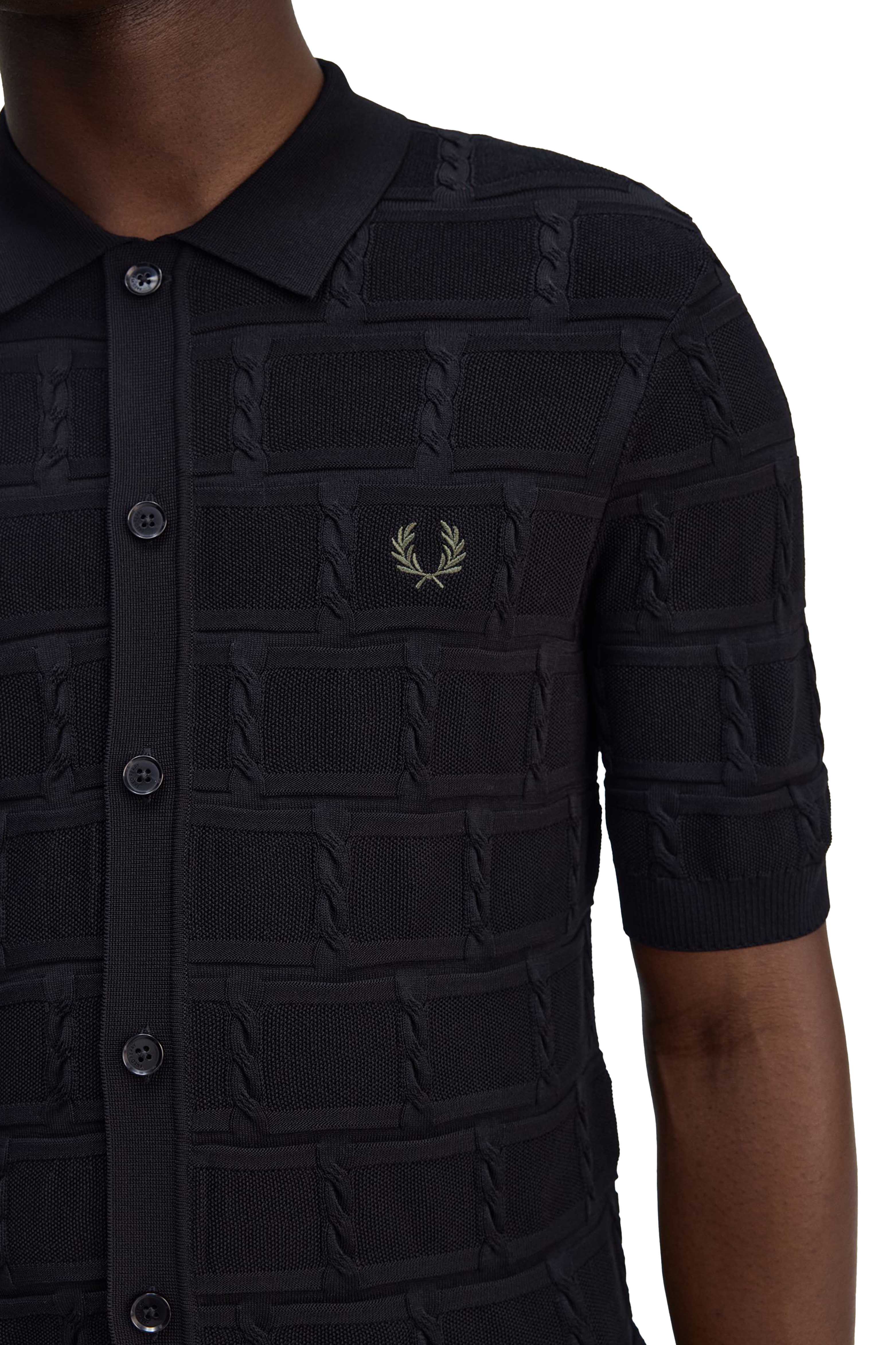 CABLE DETAIL KNITTED SHIRT thumbnail 5