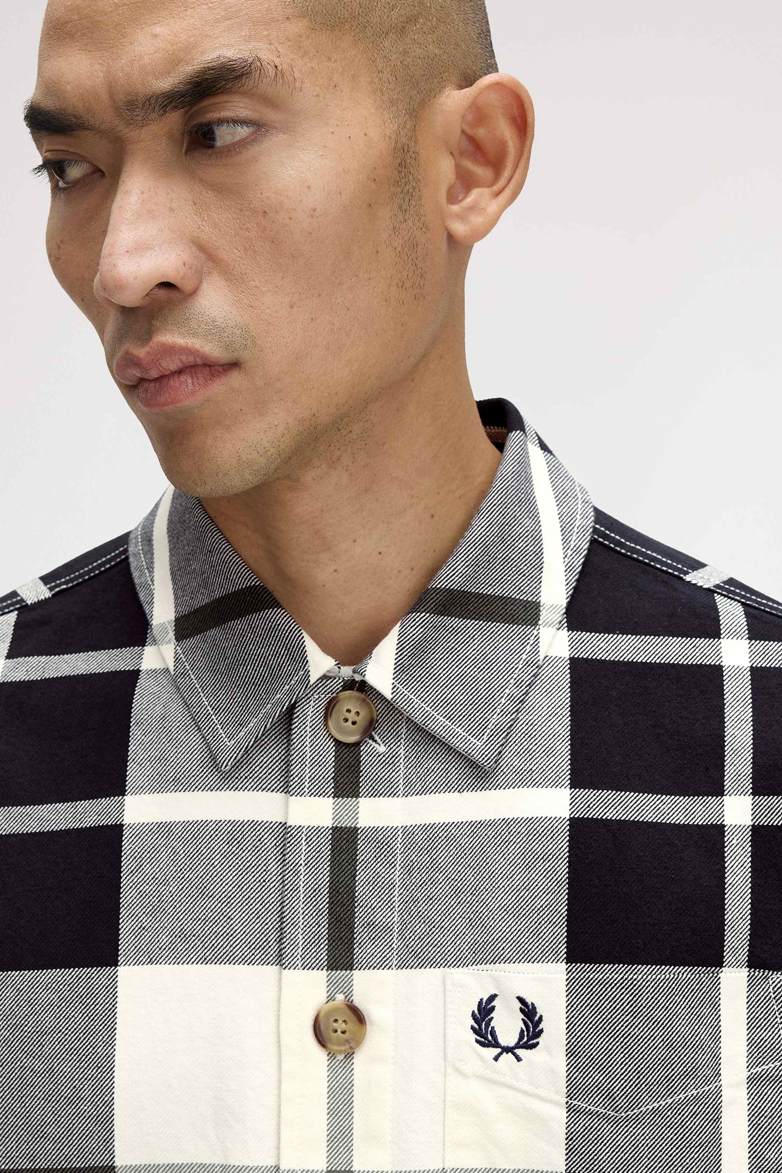 TARTAN TWILL OVERSHIRT thumbnail 5