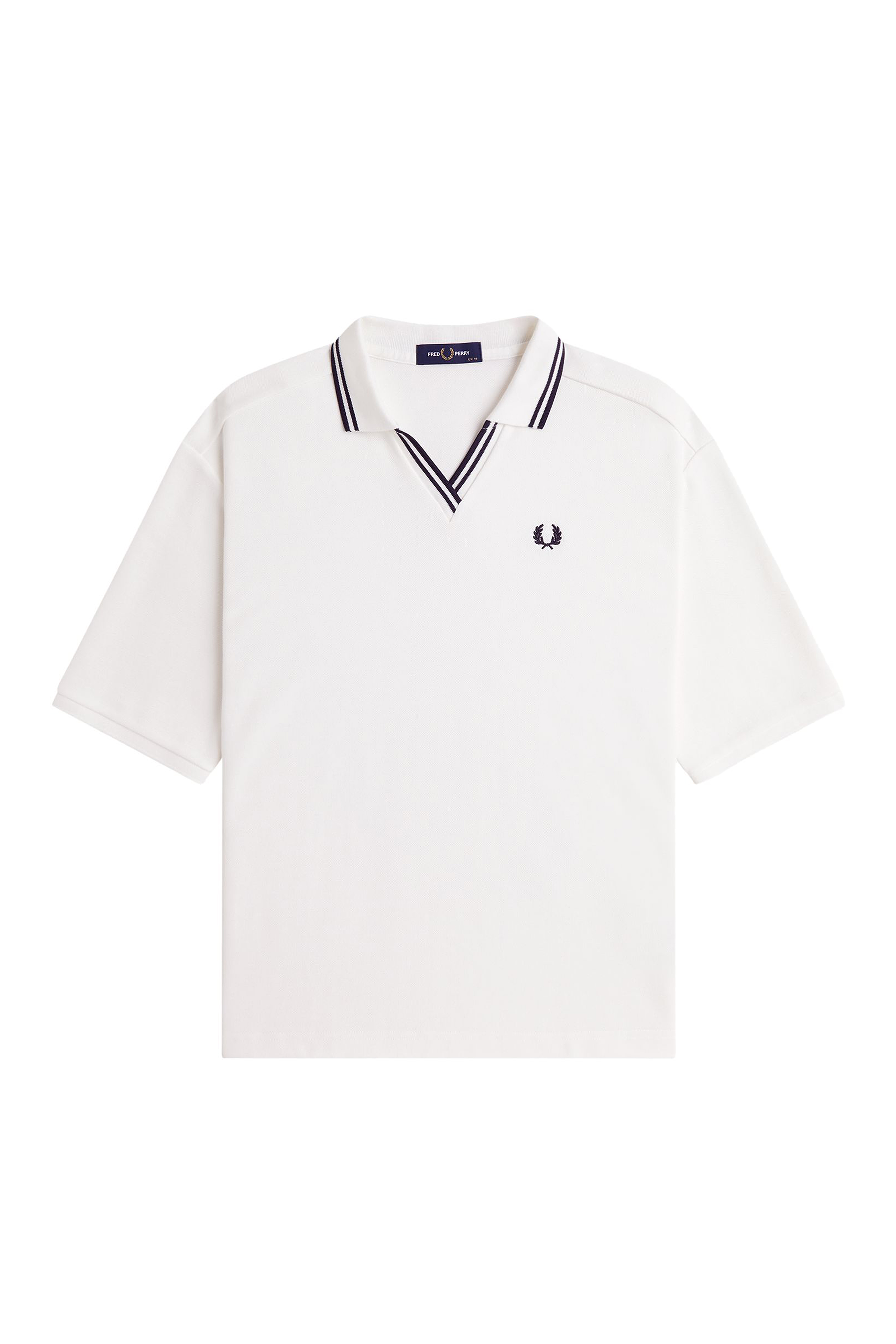 WOMEN'S OPEN COLLAR TIPPED POLO SHIRT