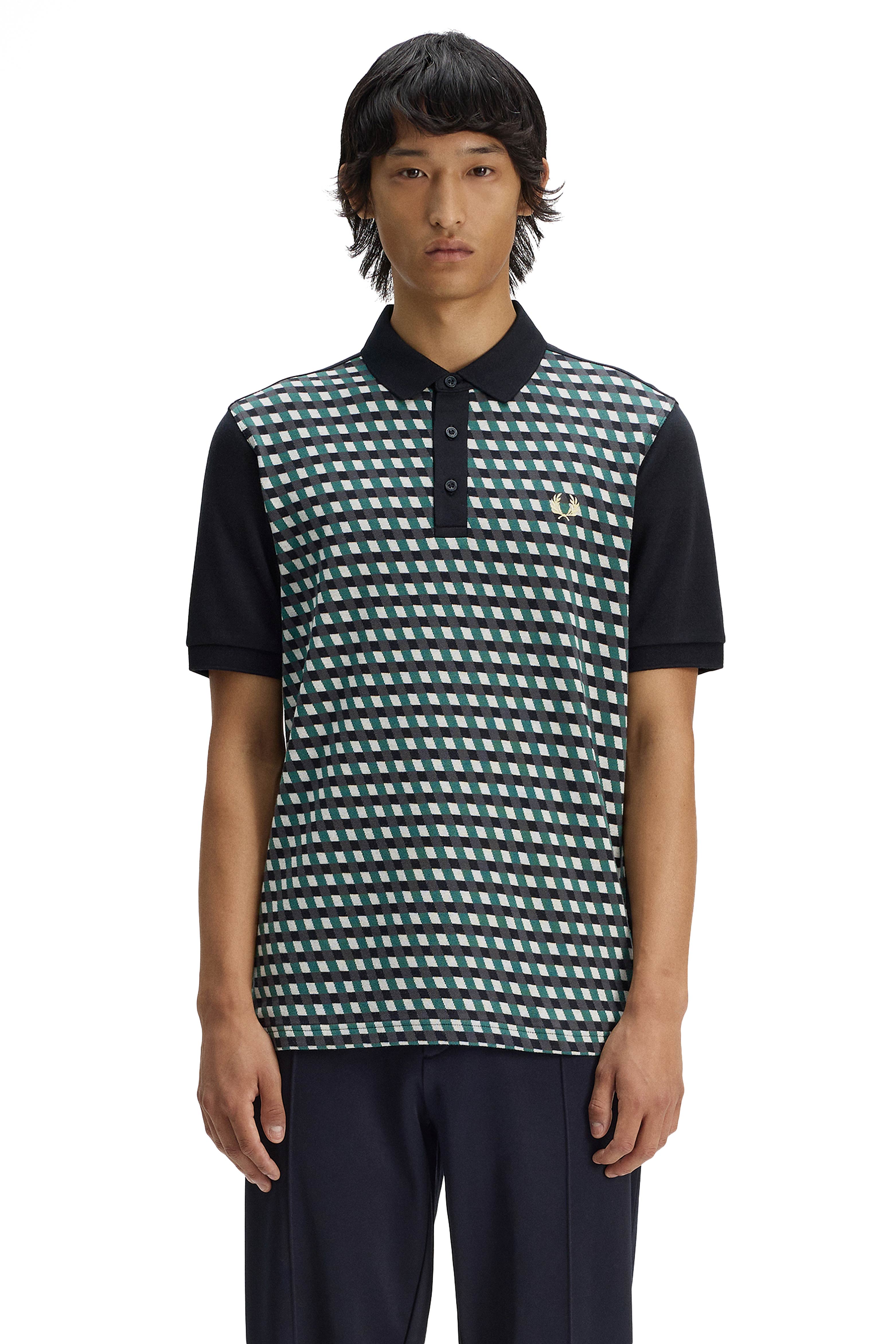 MEN'S GEOMETRIC POLO SHIRT thumbnail 4