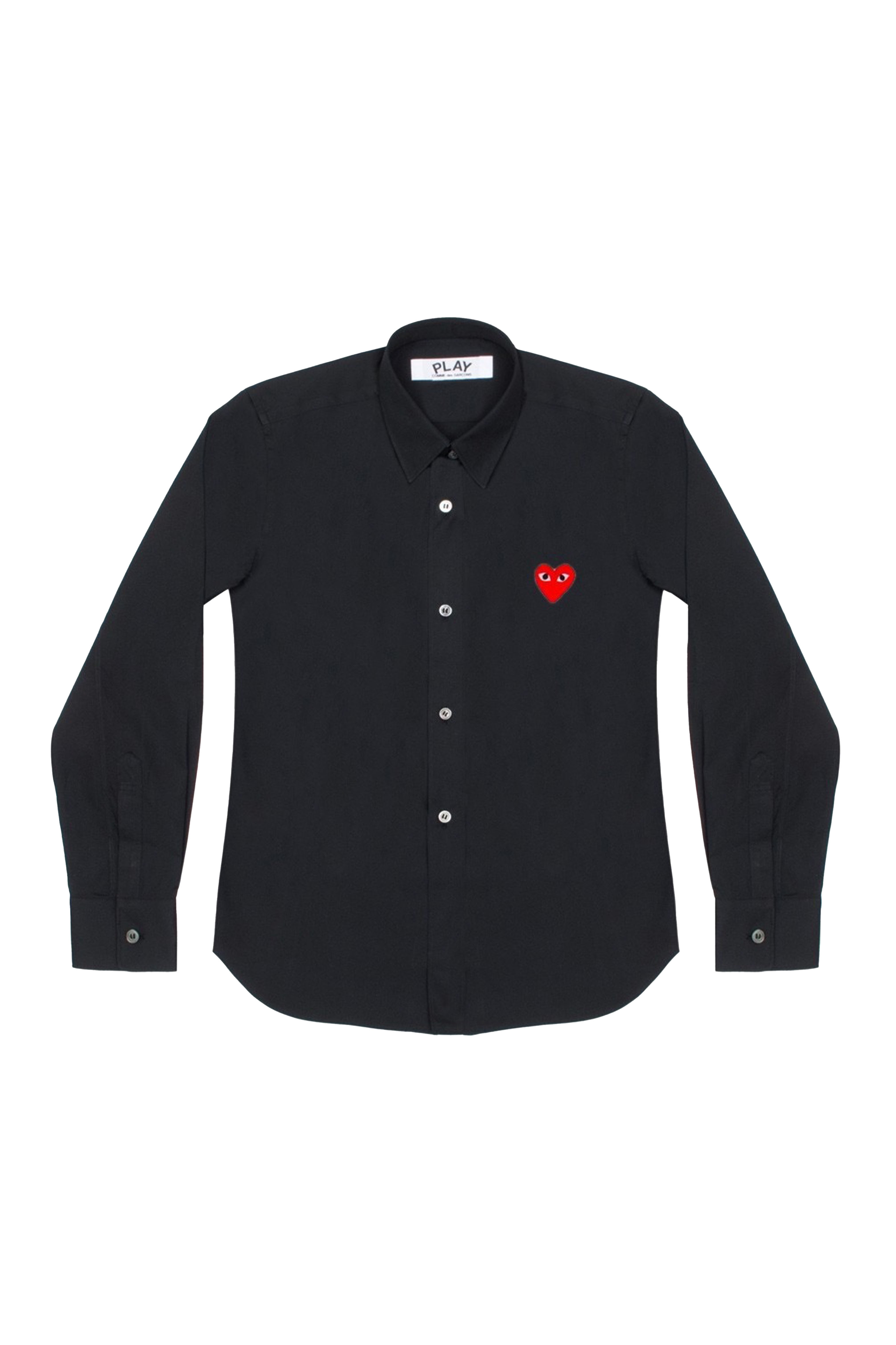 WOMEN'S LONG SLEEVE SHIRT WITH RED HEART