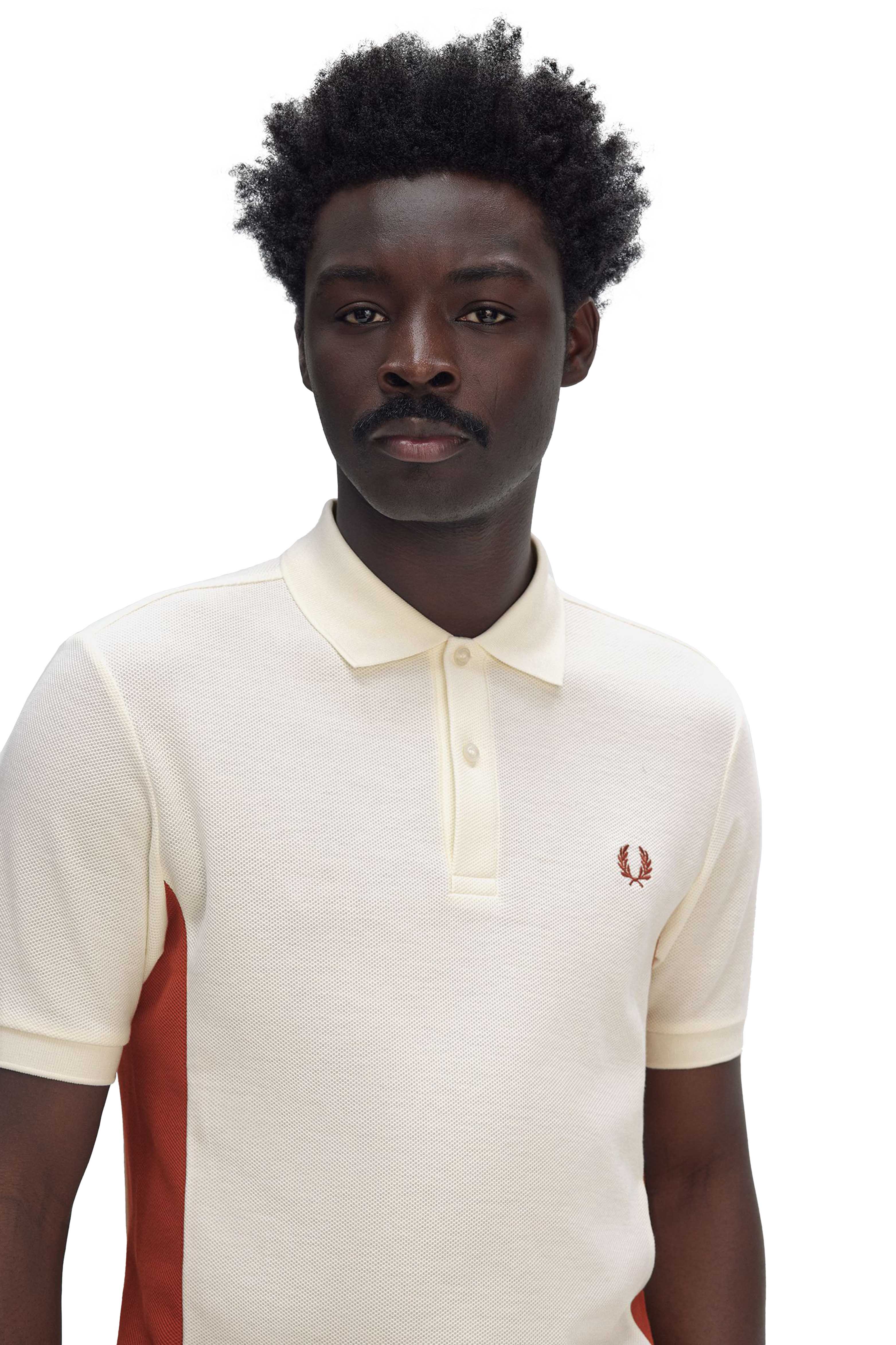 TEXTURED PANEL POLO SHIRT thumbnail 3