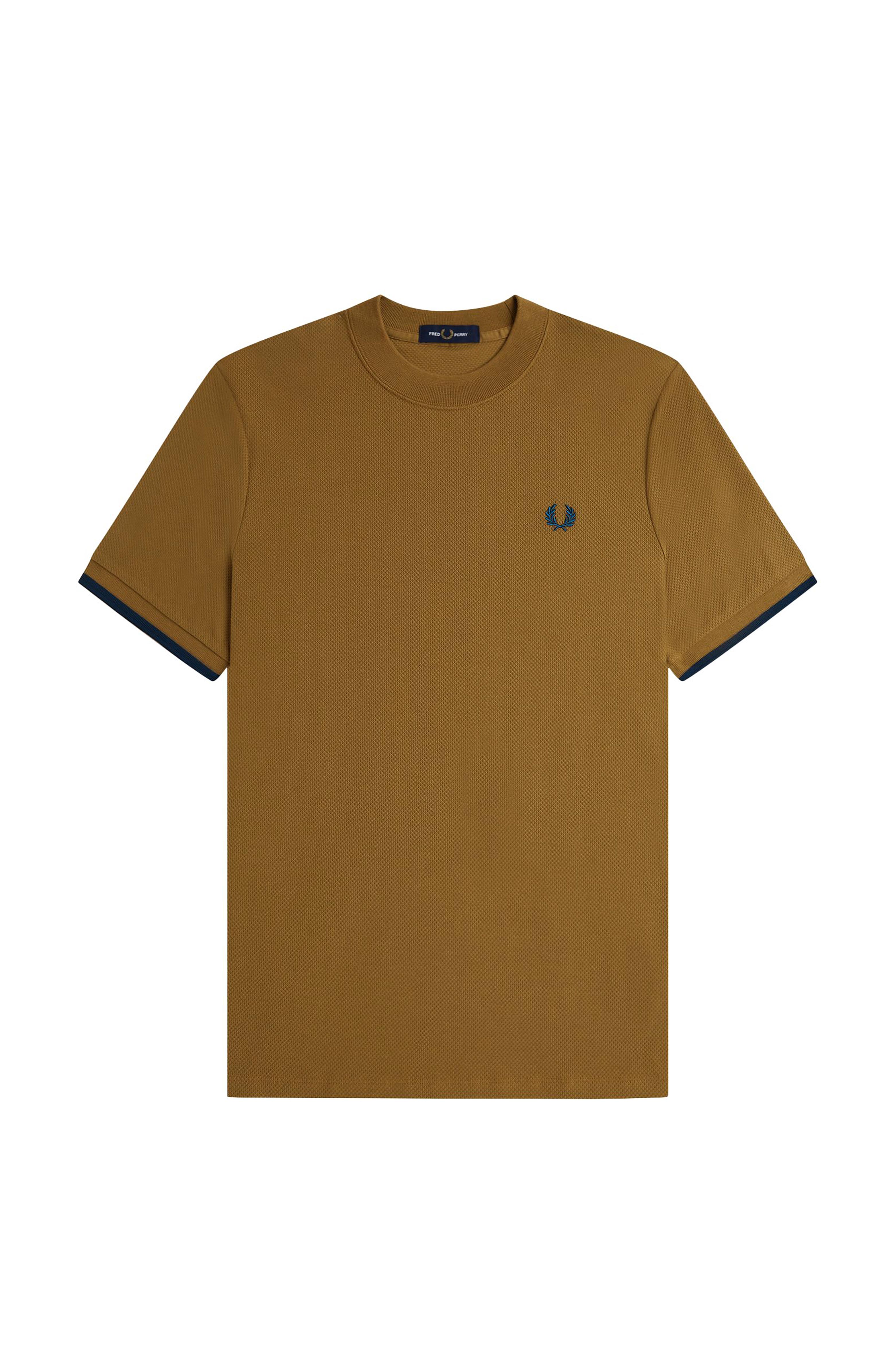 TIPPED CUFF PIQUE T-SHIRT