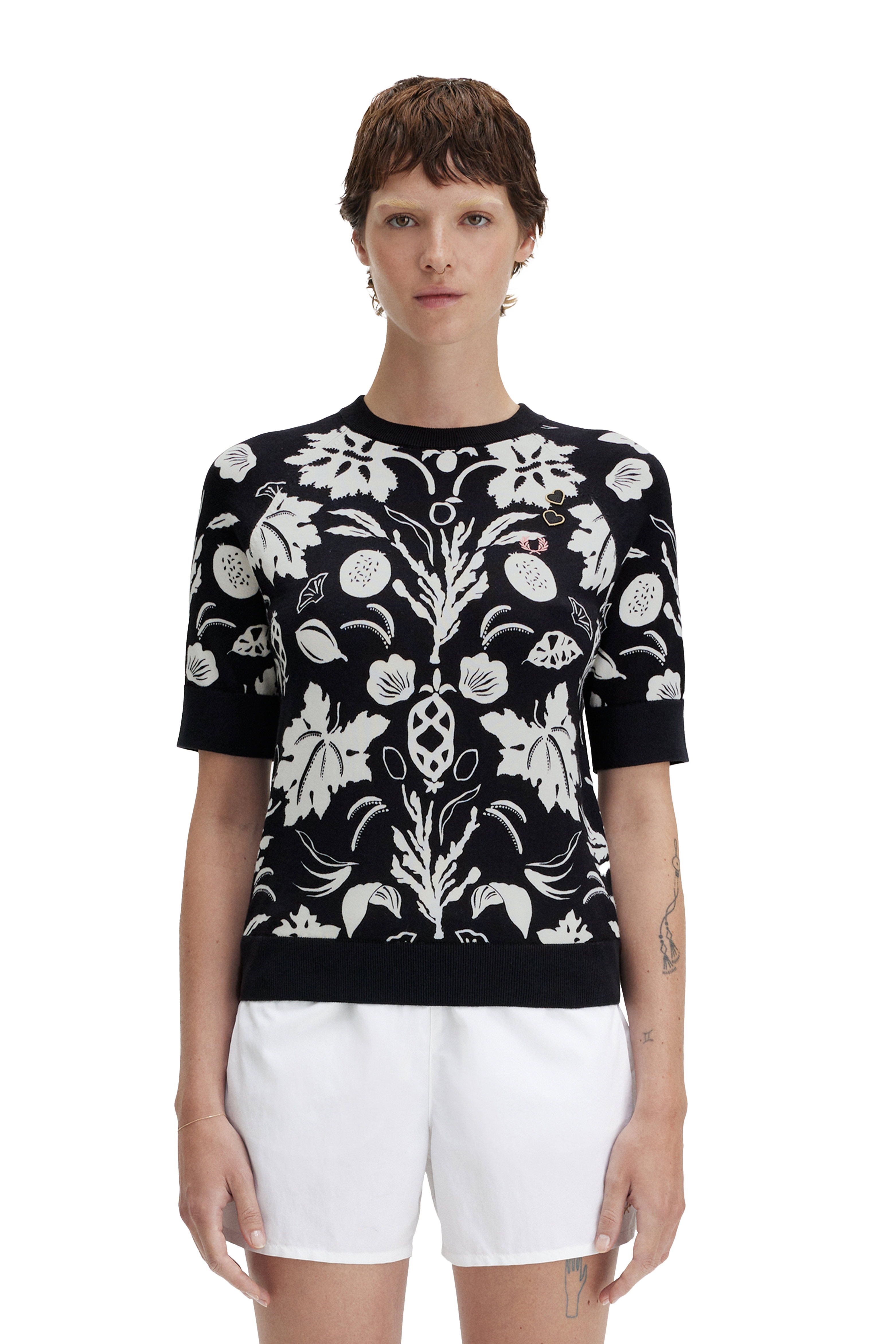 PRINTED KNITTED TOP thumbnail 7