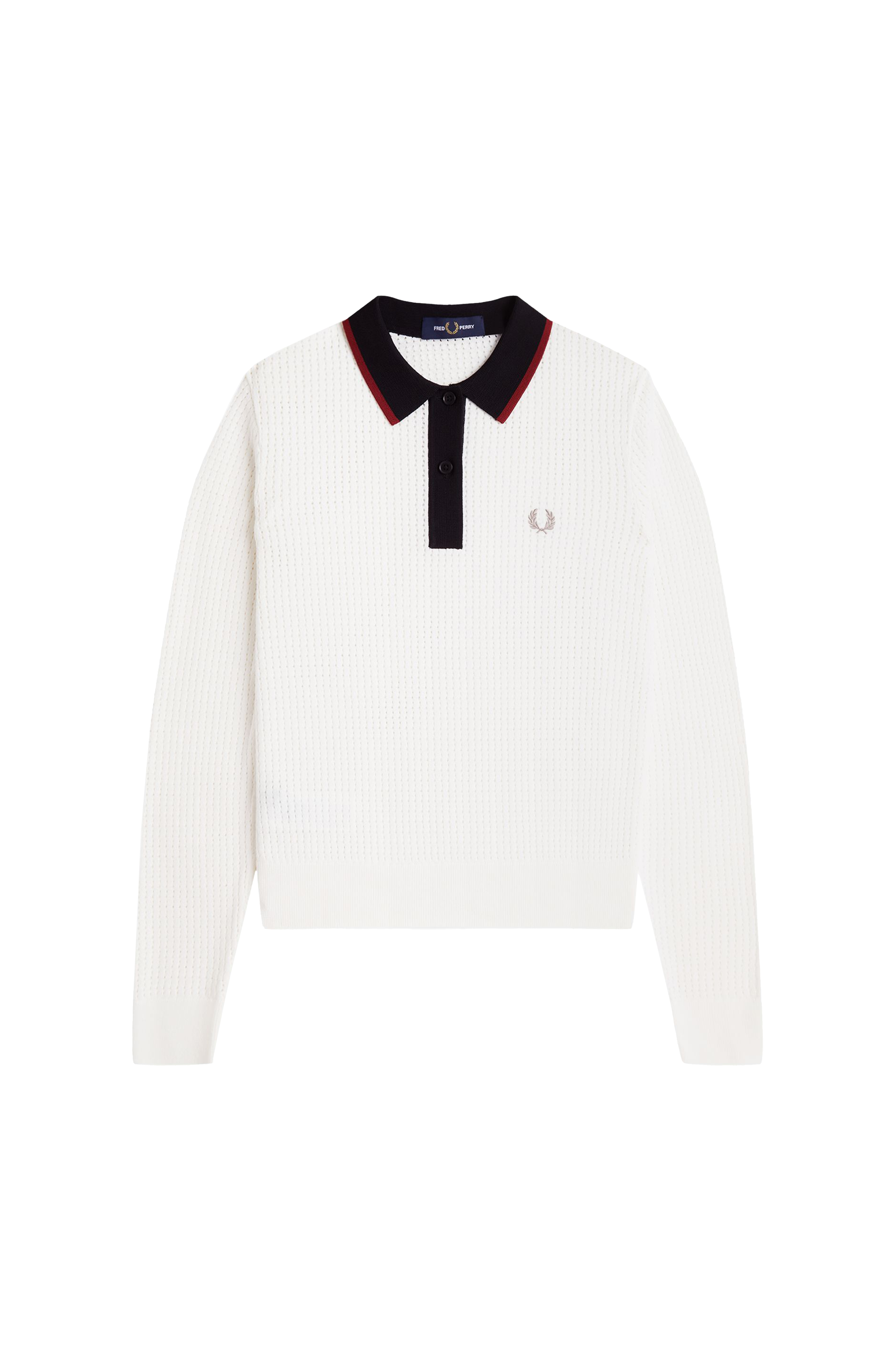 POINTELLE KNITTED POLO SHIRT