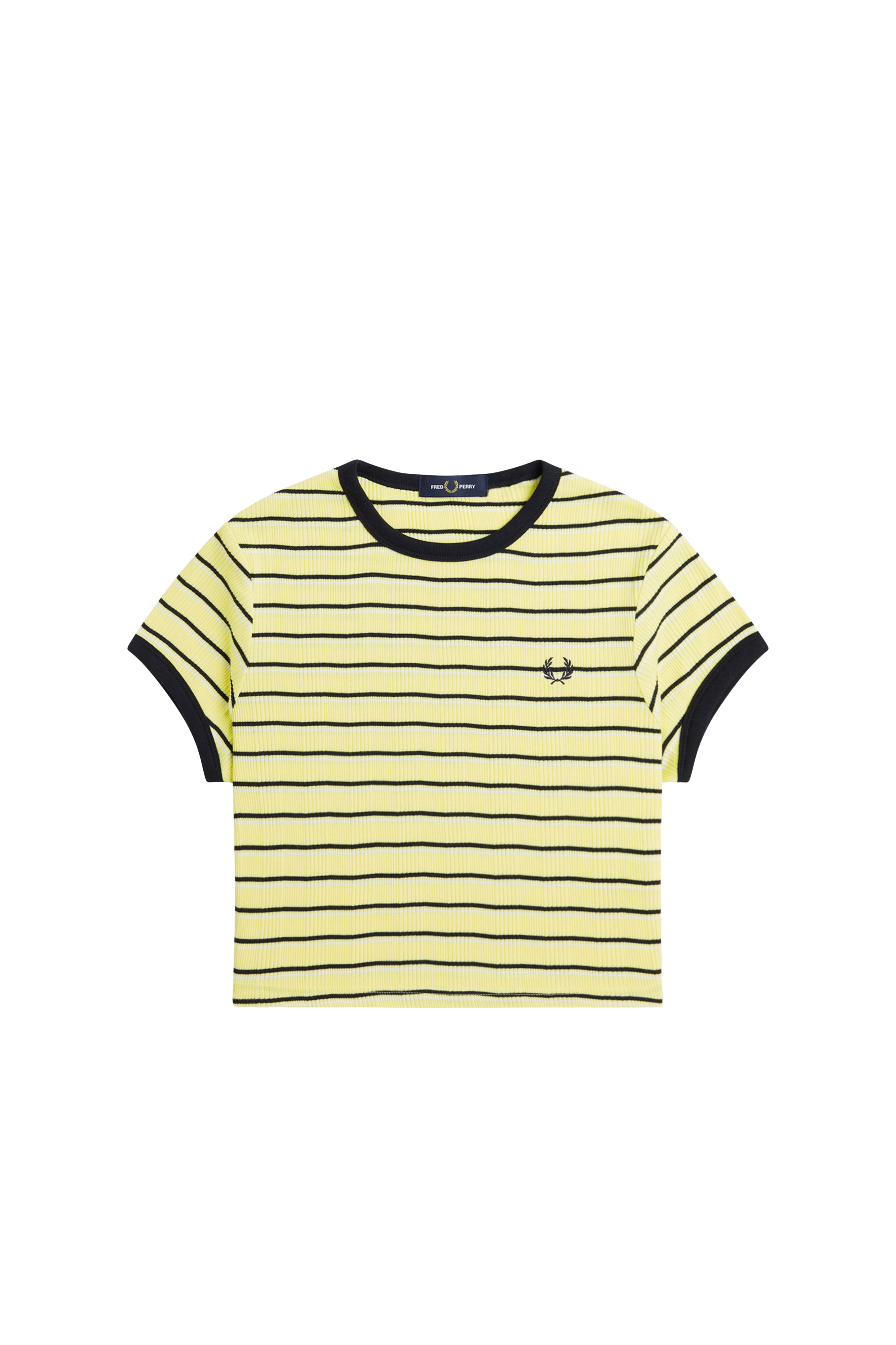 STRIPED RIBBED T-SHIRT