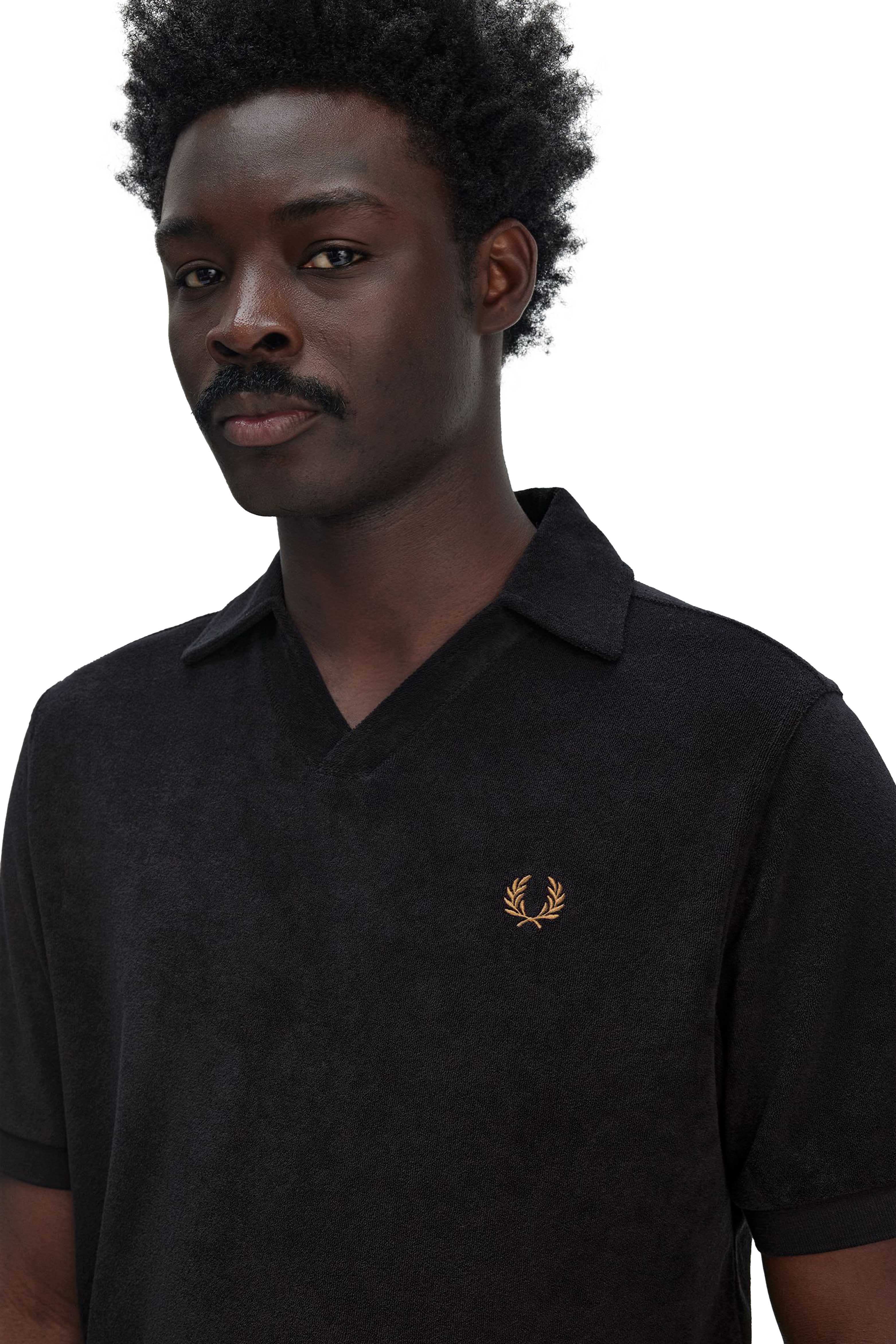 OPEN COLLAR TOWELLING POLO thumbnail 4