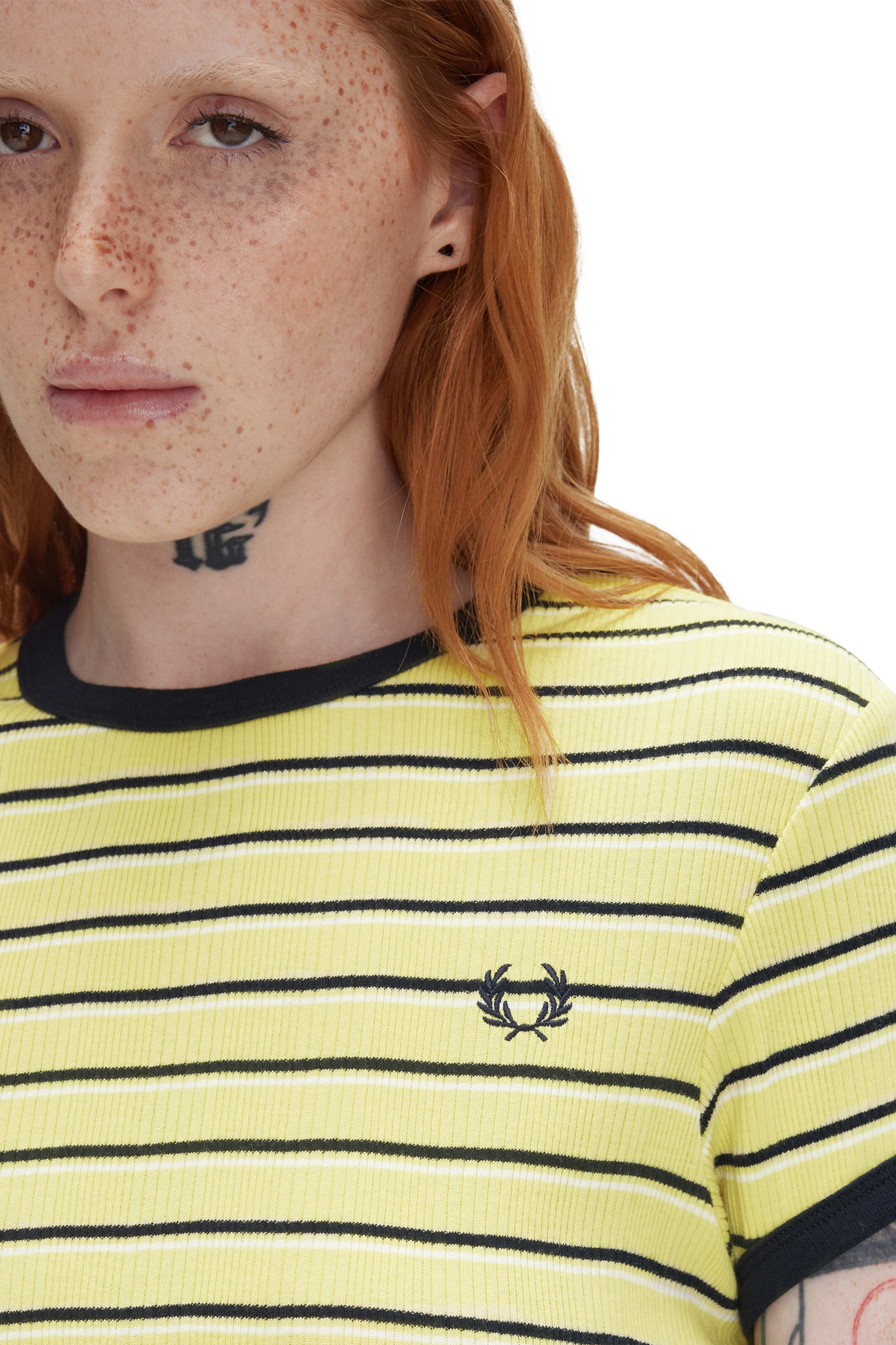 STRIPED RIBBED T-SHIRT thumbnail 5