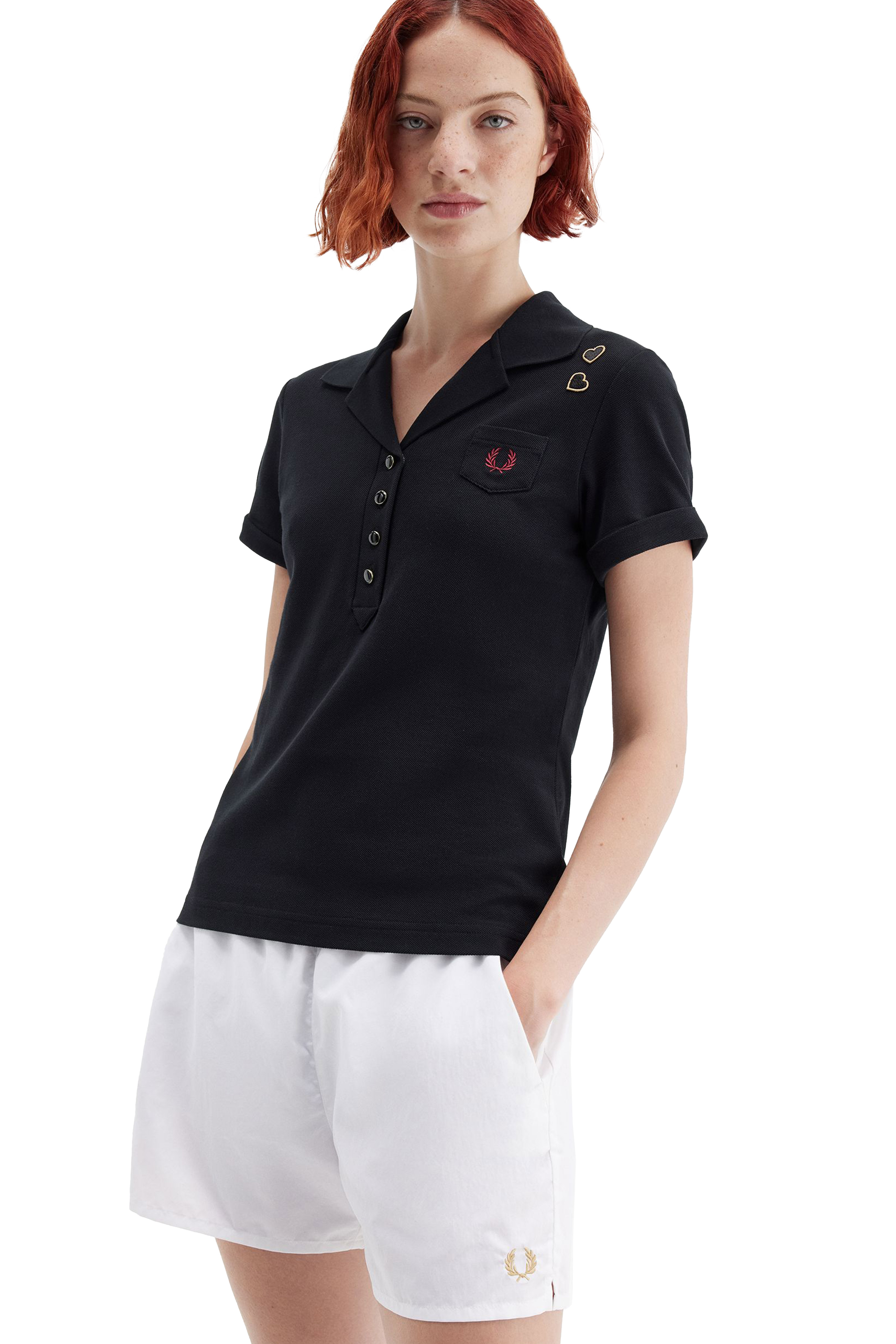 PLEATED POLO SHIRT thumbnail 3