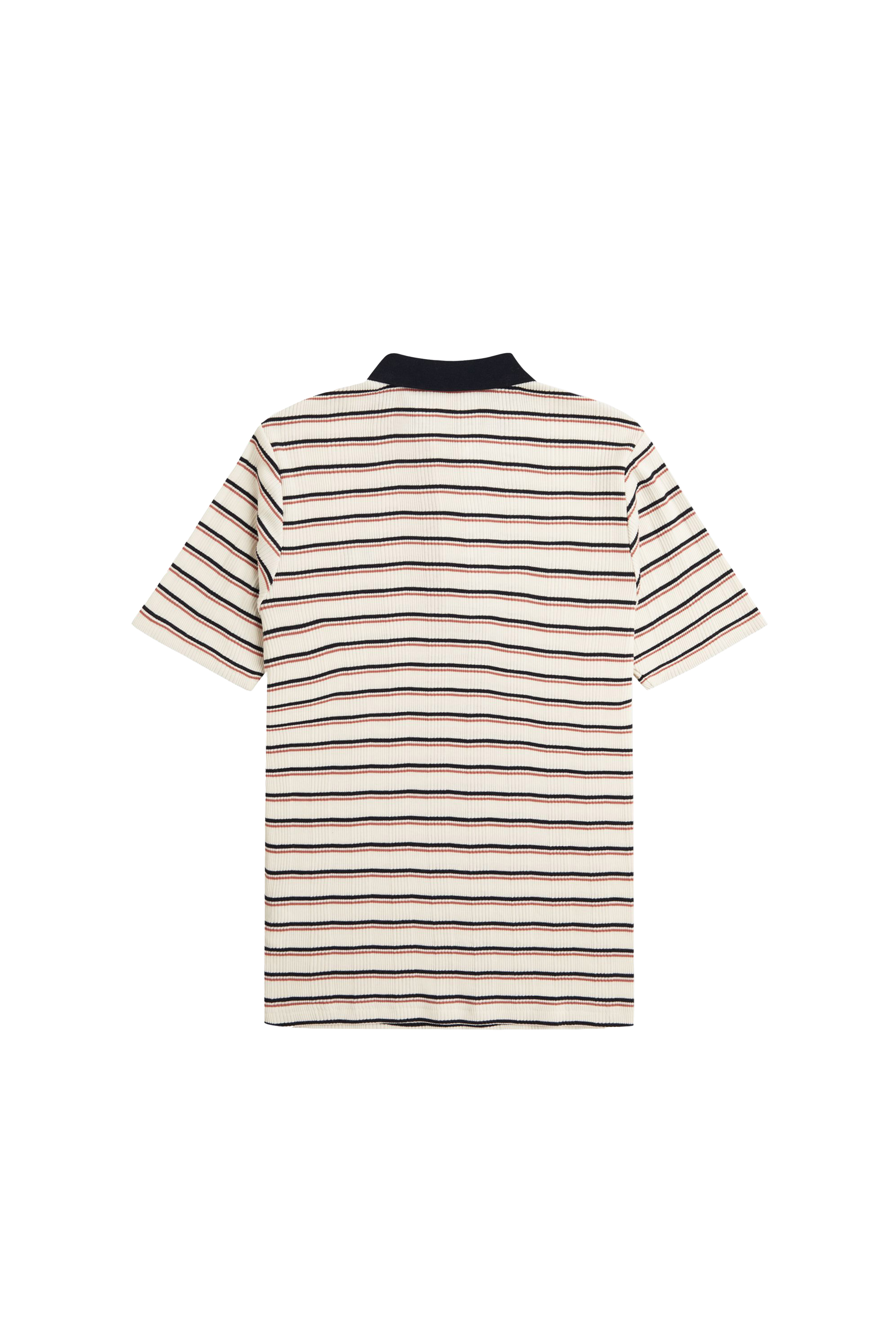 STRIPED RIBBED POLO SHIRT thumbnail 2