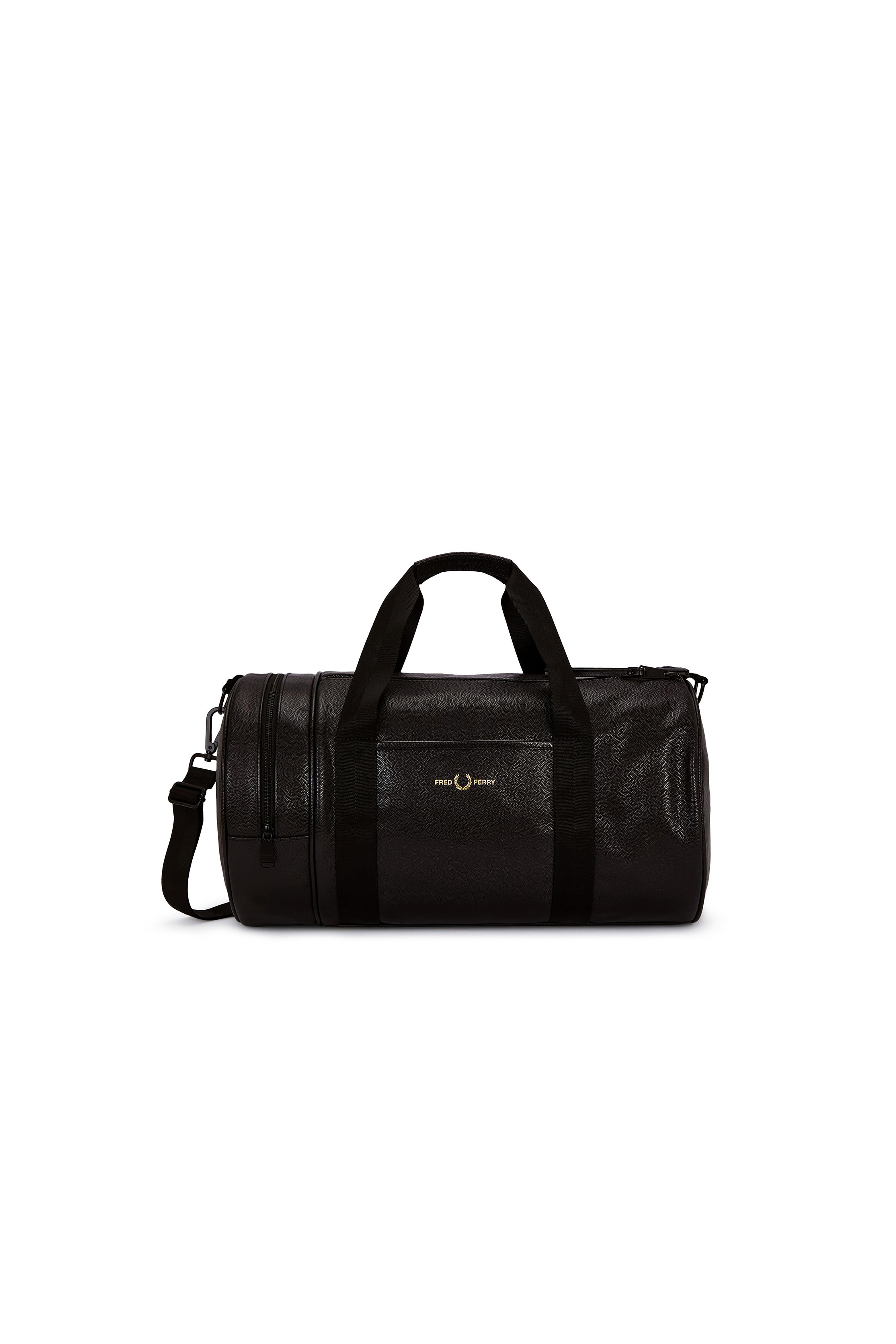 SCOTCHGRAIN LEATHER BARREL BAG
