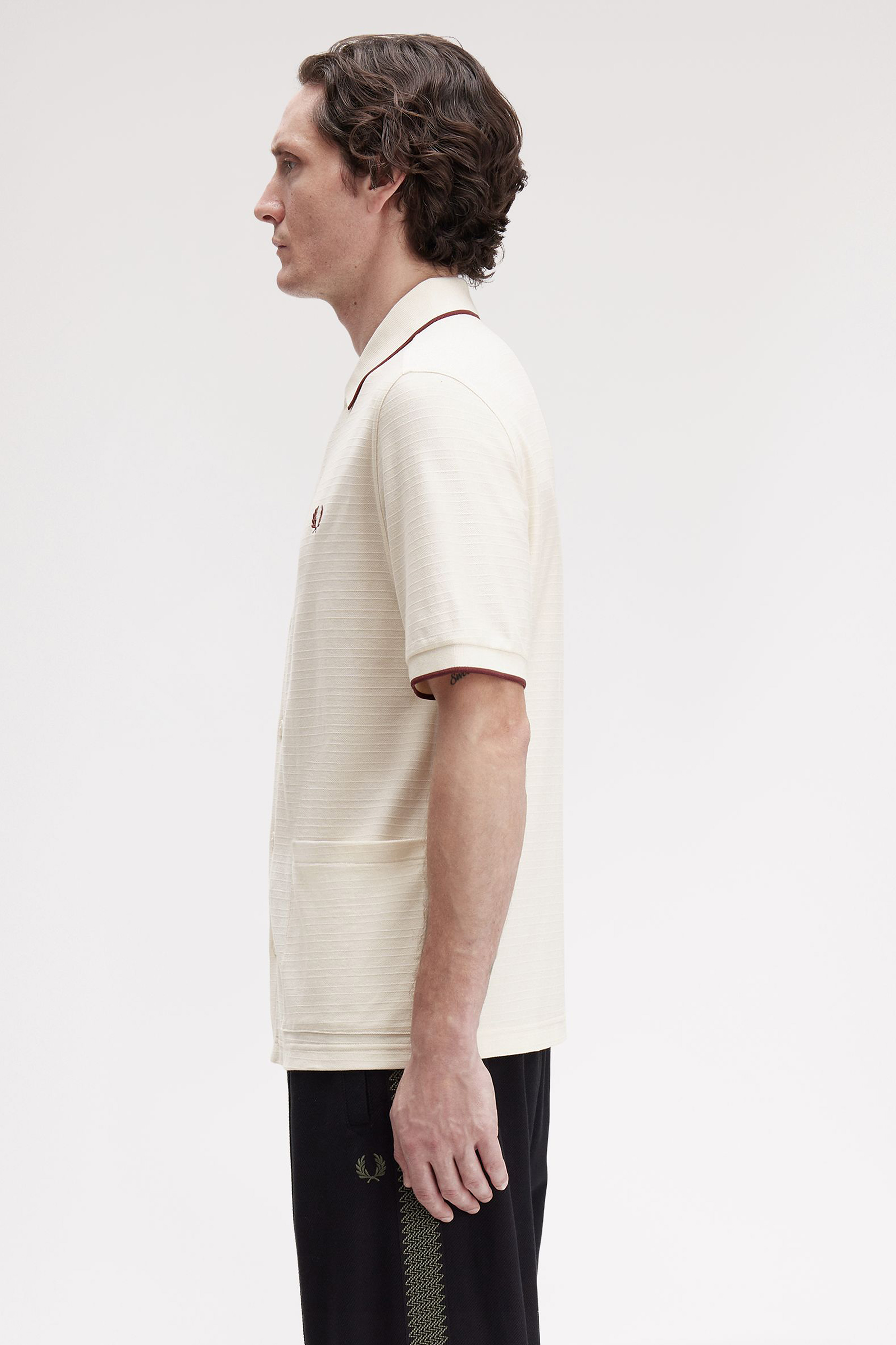 TXRD STRIPE BUTTON THRU POLO thumbnail 6