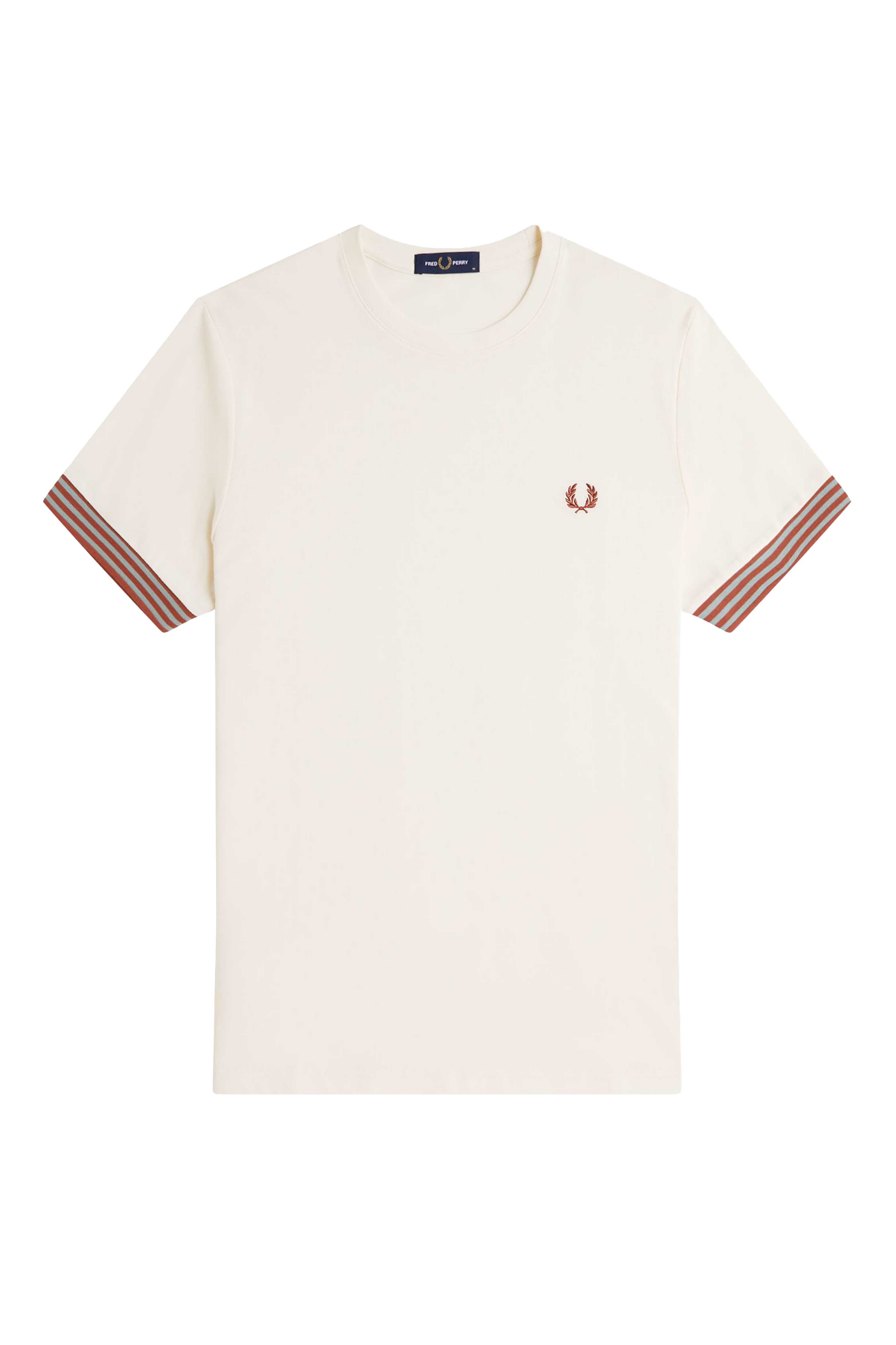 STRIPED CUFF T-SHIRT