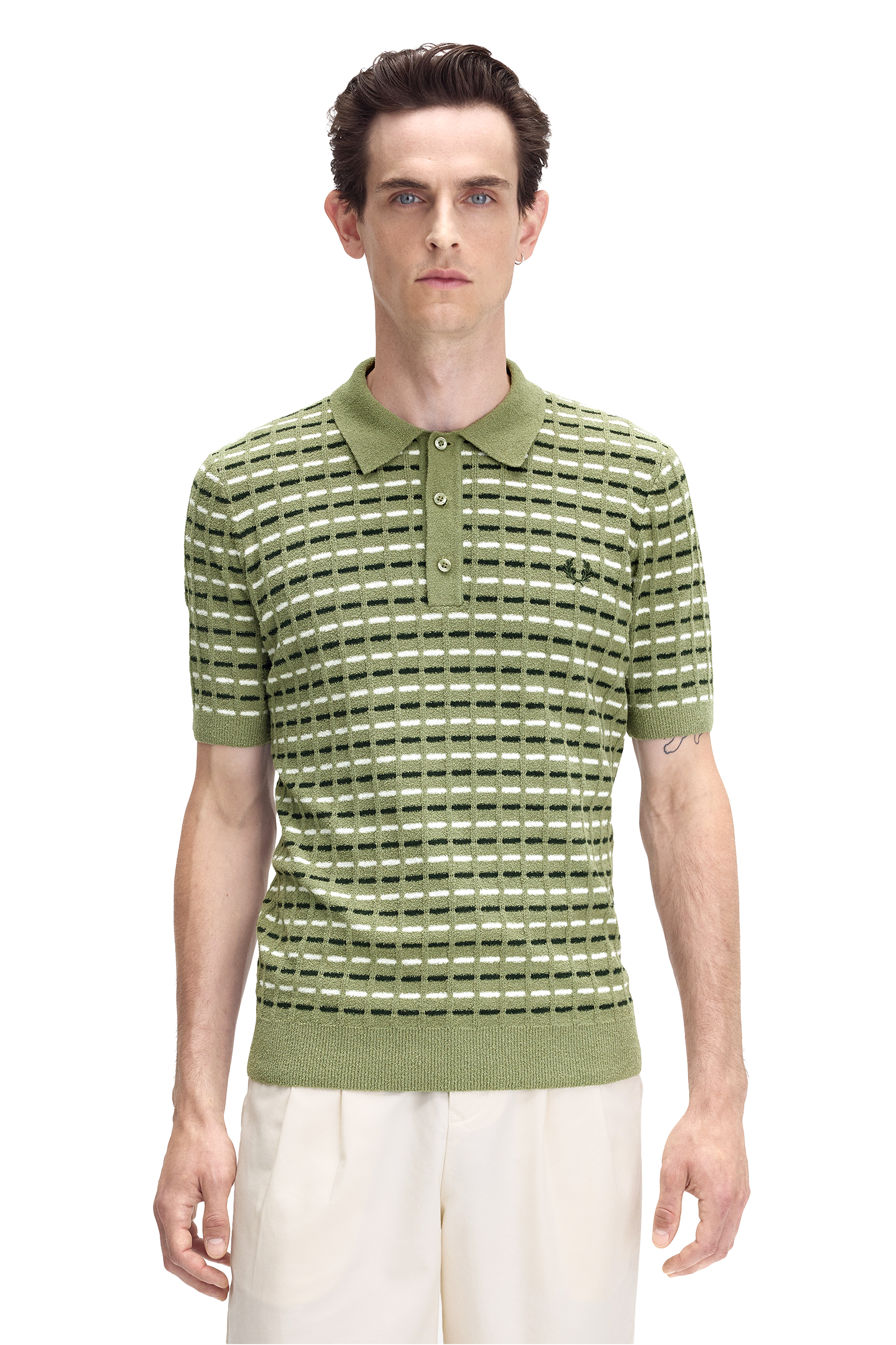 BOUCLE RIBBED KNITTED SHIRT thumbnail 6