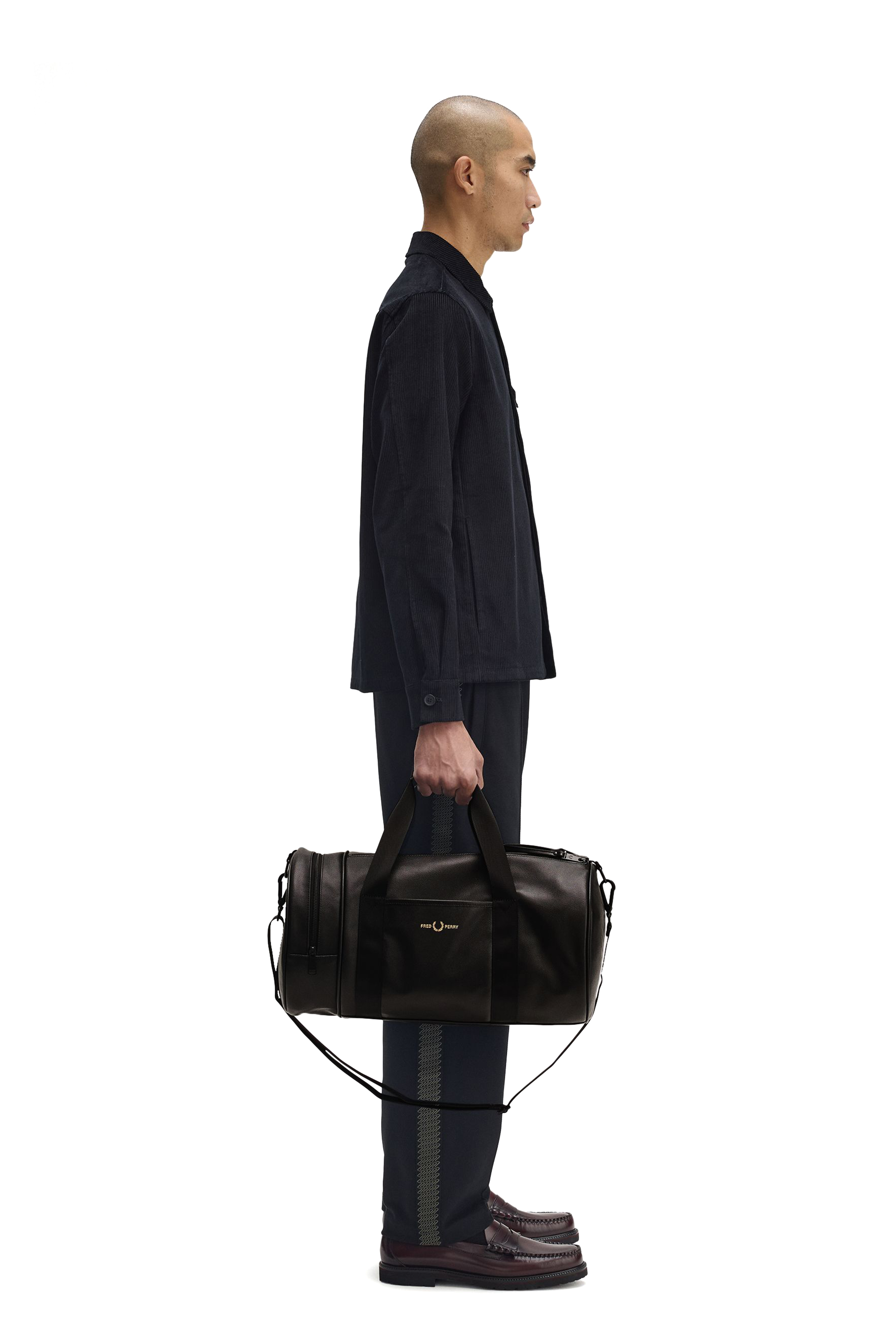 SCOTCHGRAIN LEATHER BARREL BAG thumbnail 4