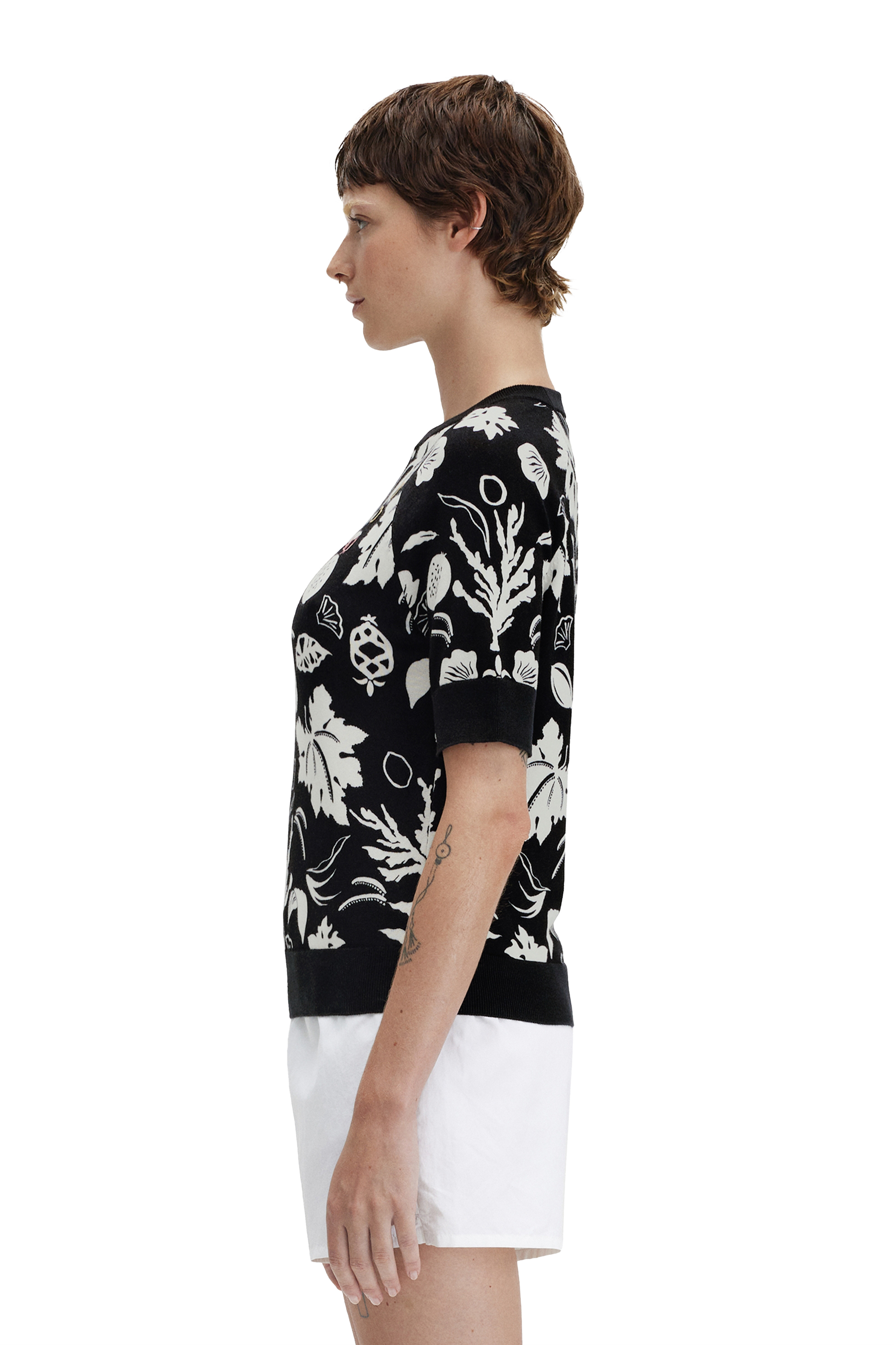 PRINTED KNITTED TOP thumbnail 8