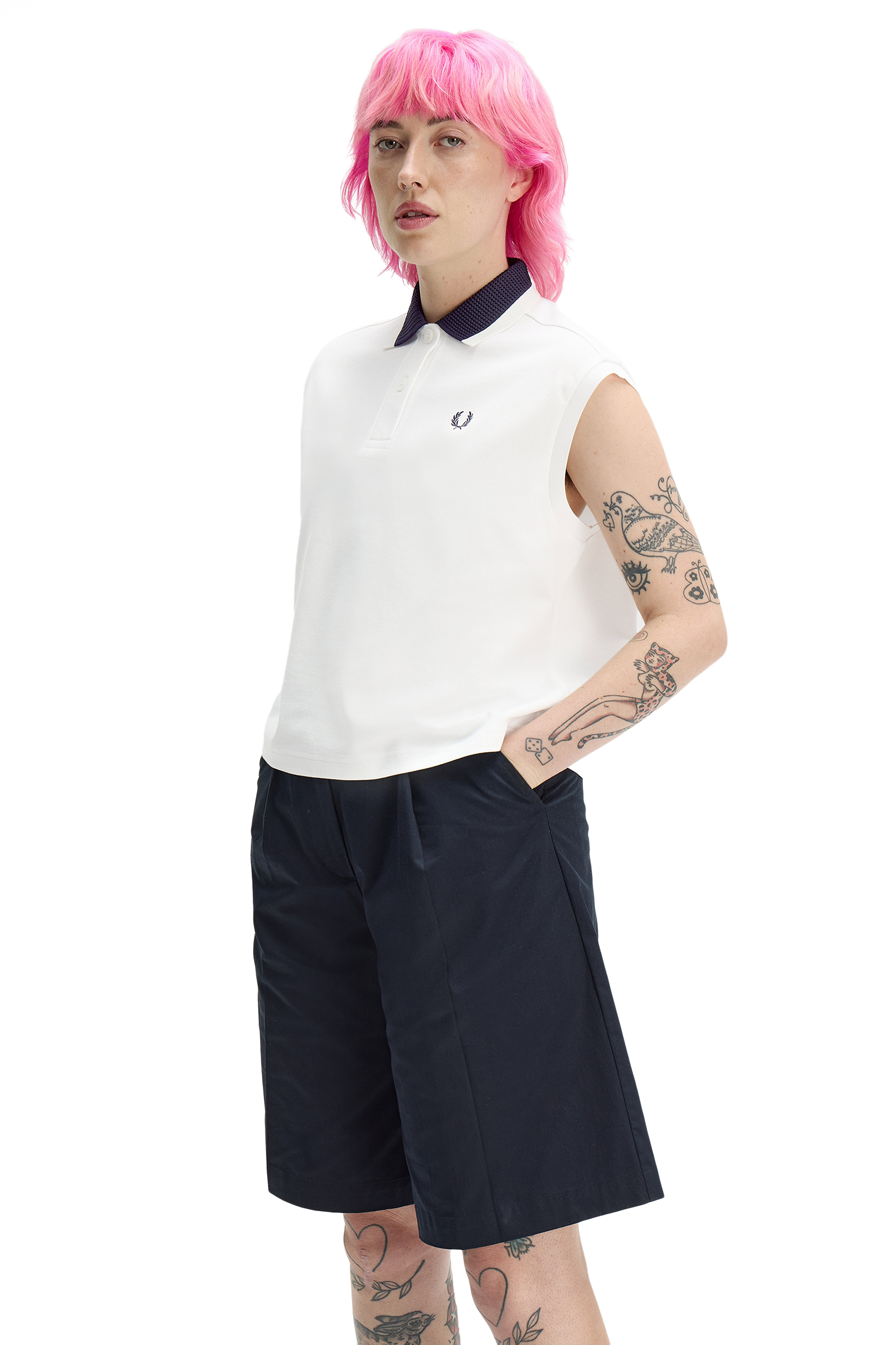WOMEN'S MESH COLLAR POLO SHIRT thumbnail 3