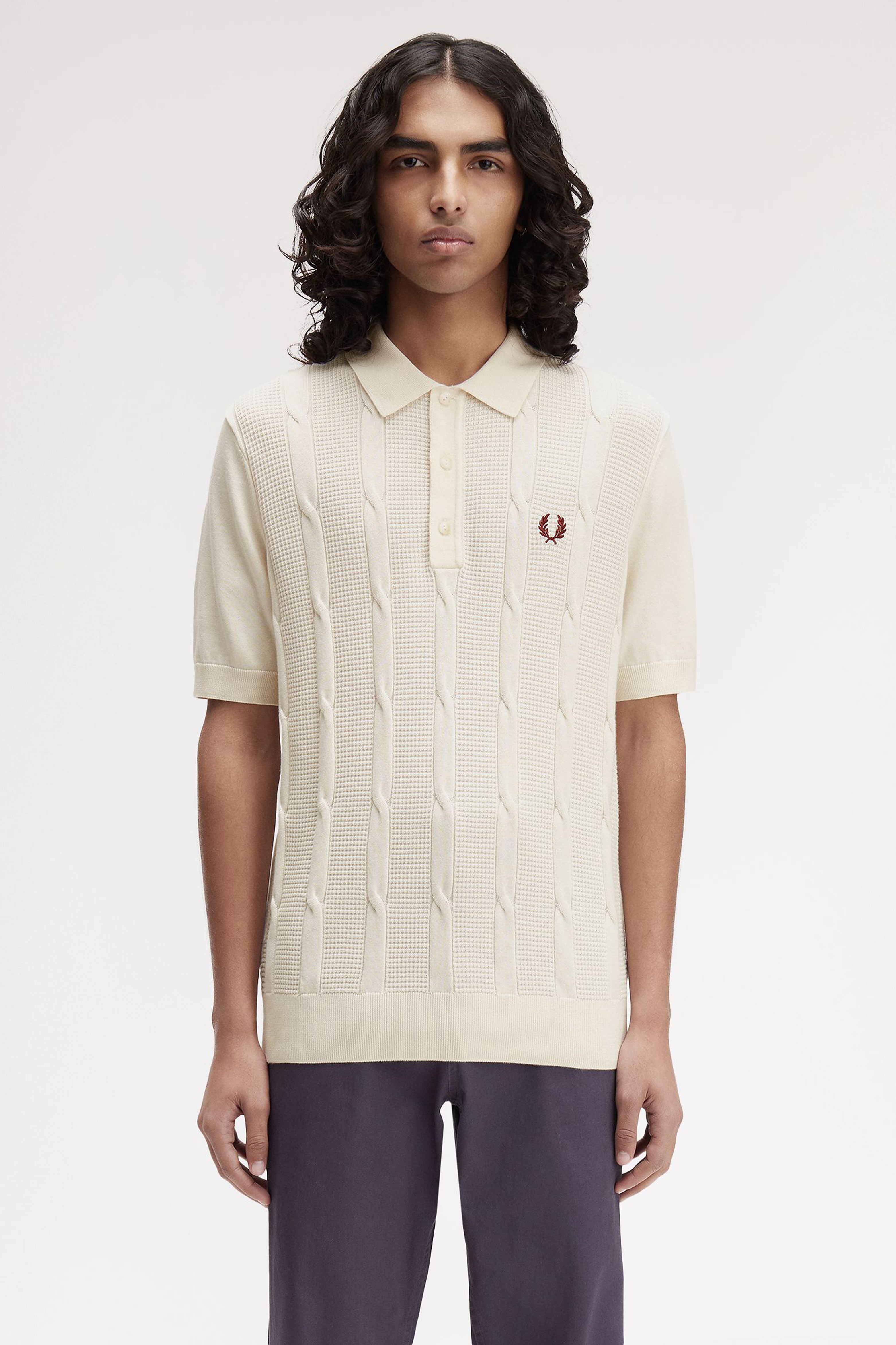TEXTURED CABLE KNIT SHIRT thumbnail 6