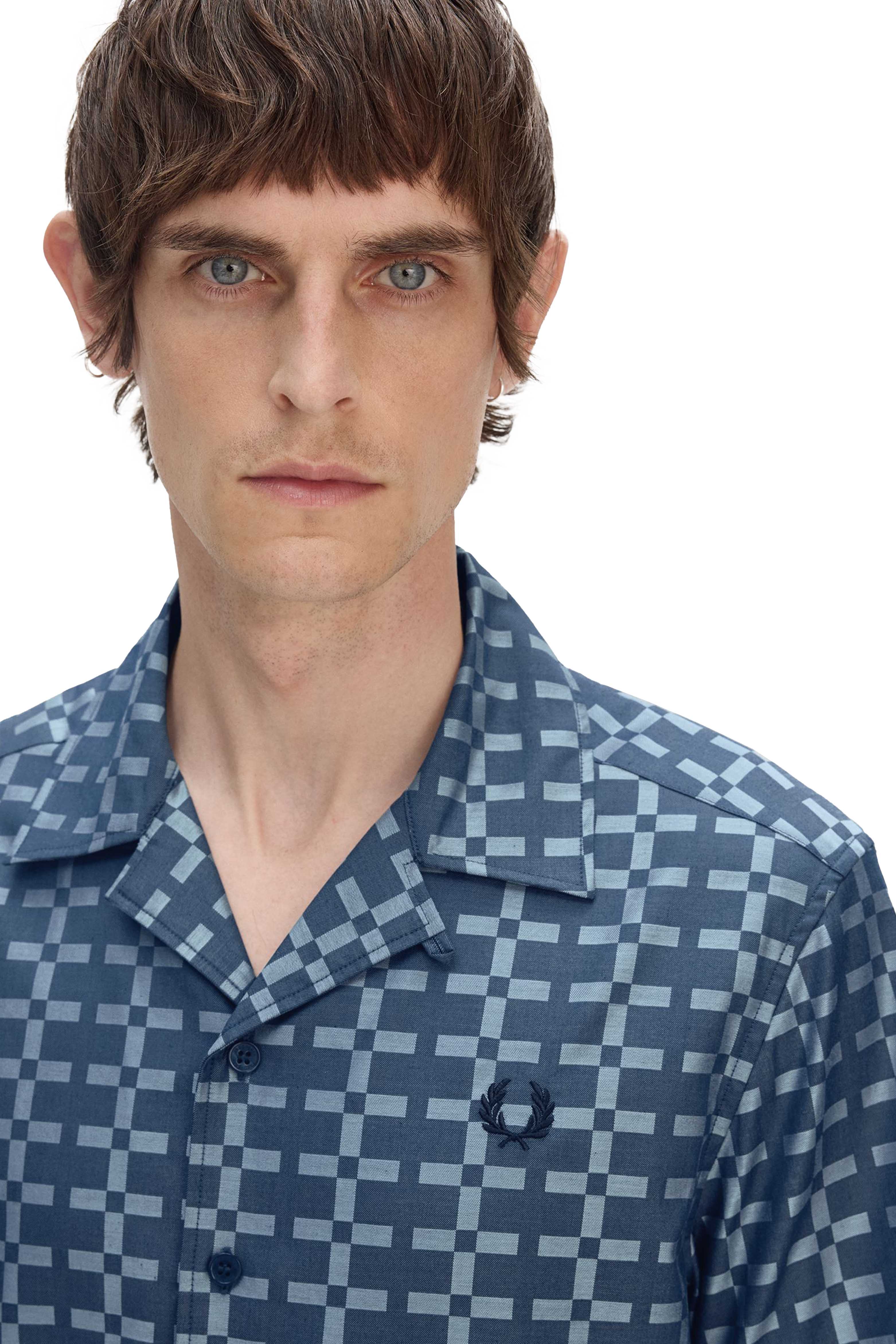 GEOMETRIC REVERE COLLAR SHIRT thumbnail 4