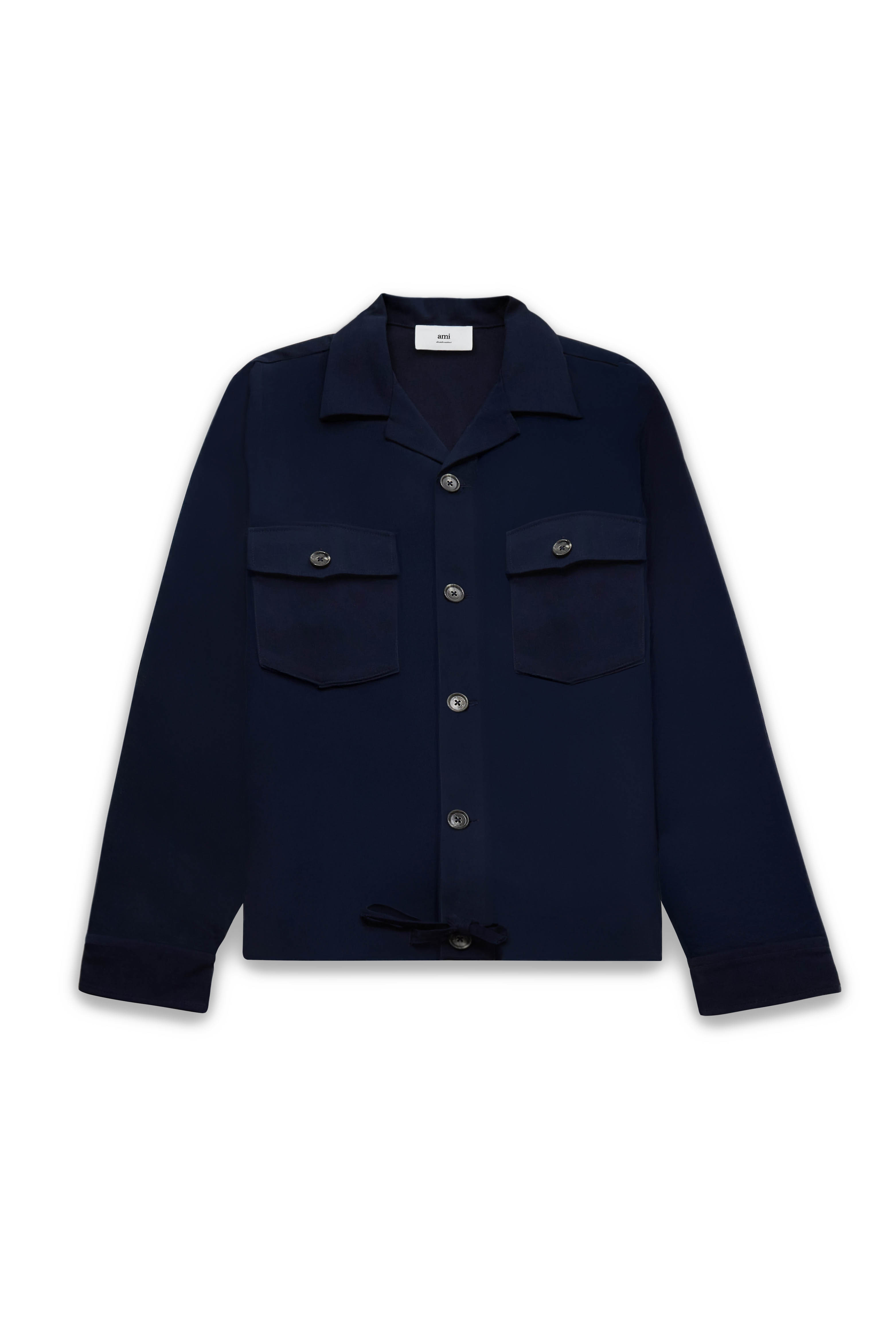 LONG SLEEVE OVERSHIRT WITH DRAWSTRING