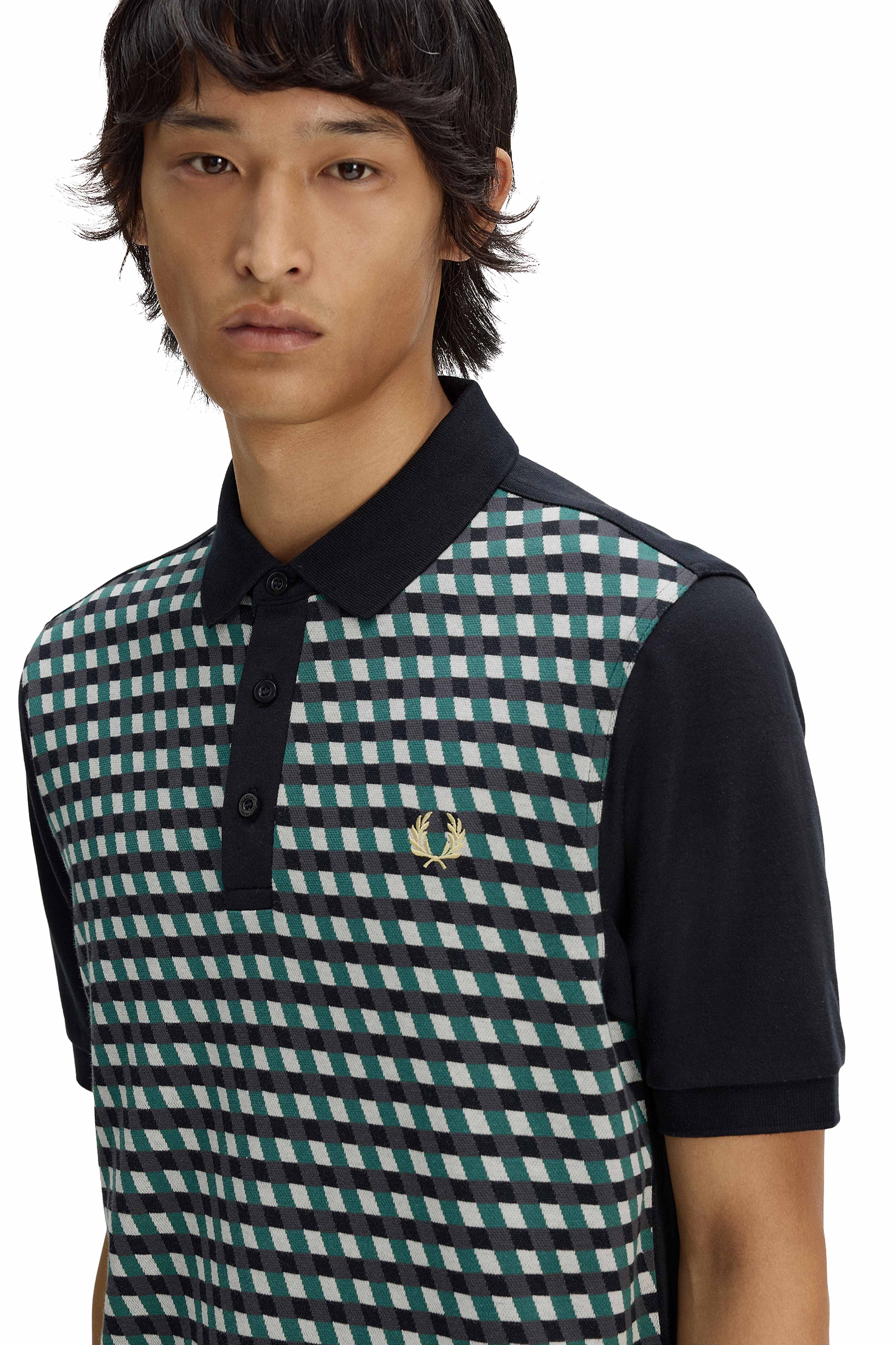 MEN'S GEOMETRIC POLO SHIRT thumbnail 3