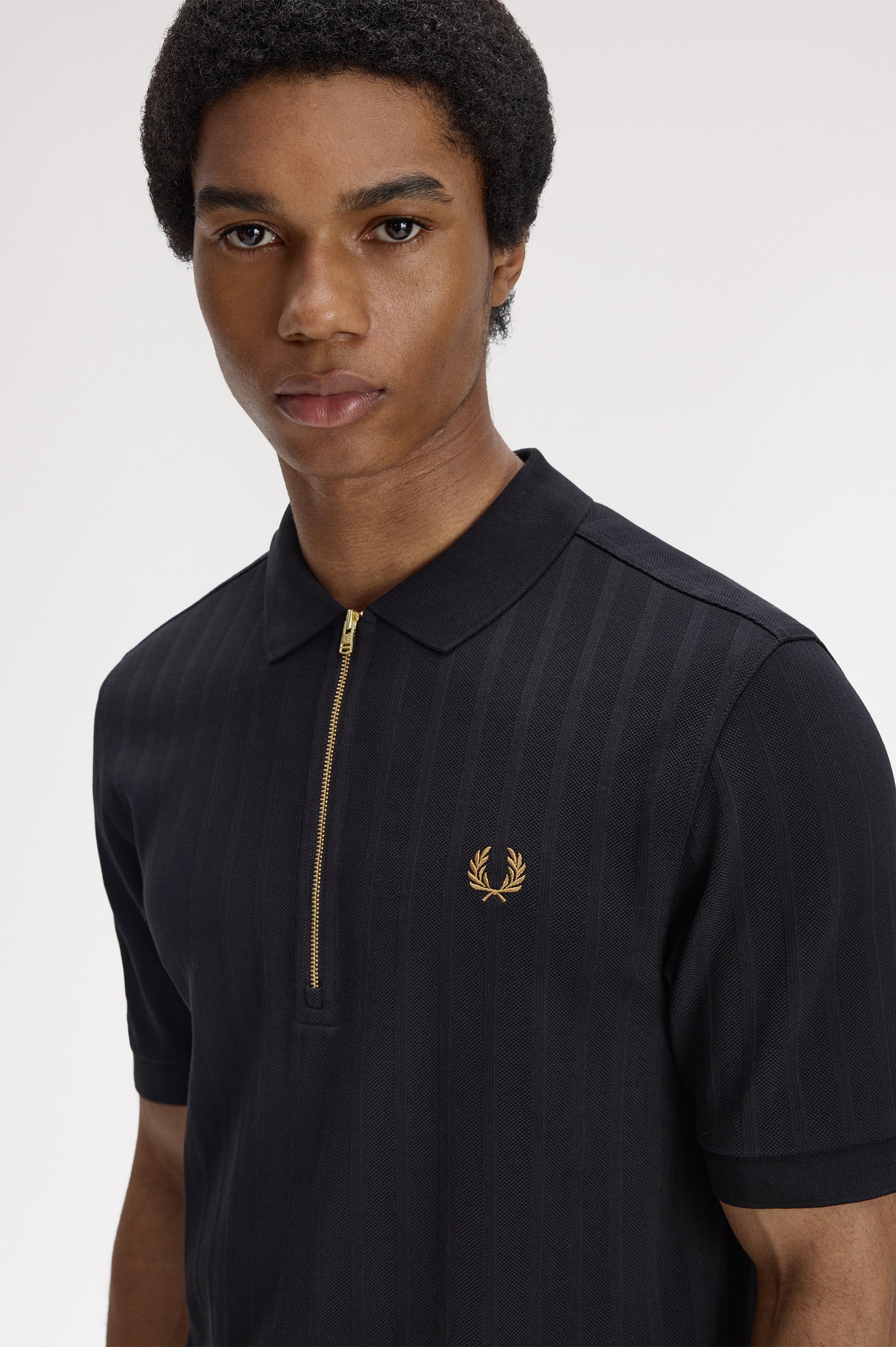MEN'S PIQUE STRIPE POLO SHIRT thumbnail 3