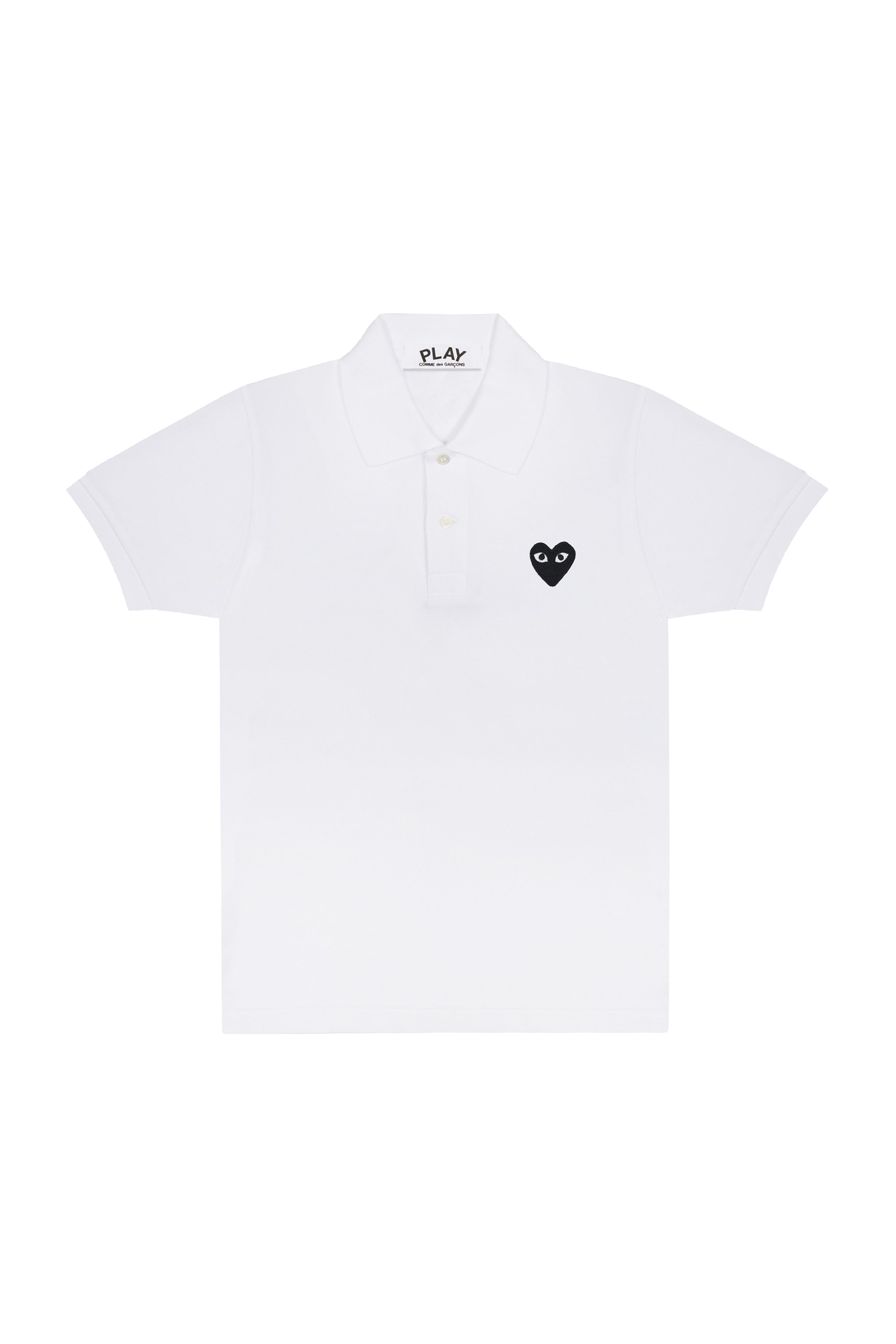 PLAY POLO SHIRT WITH BLACK HEART