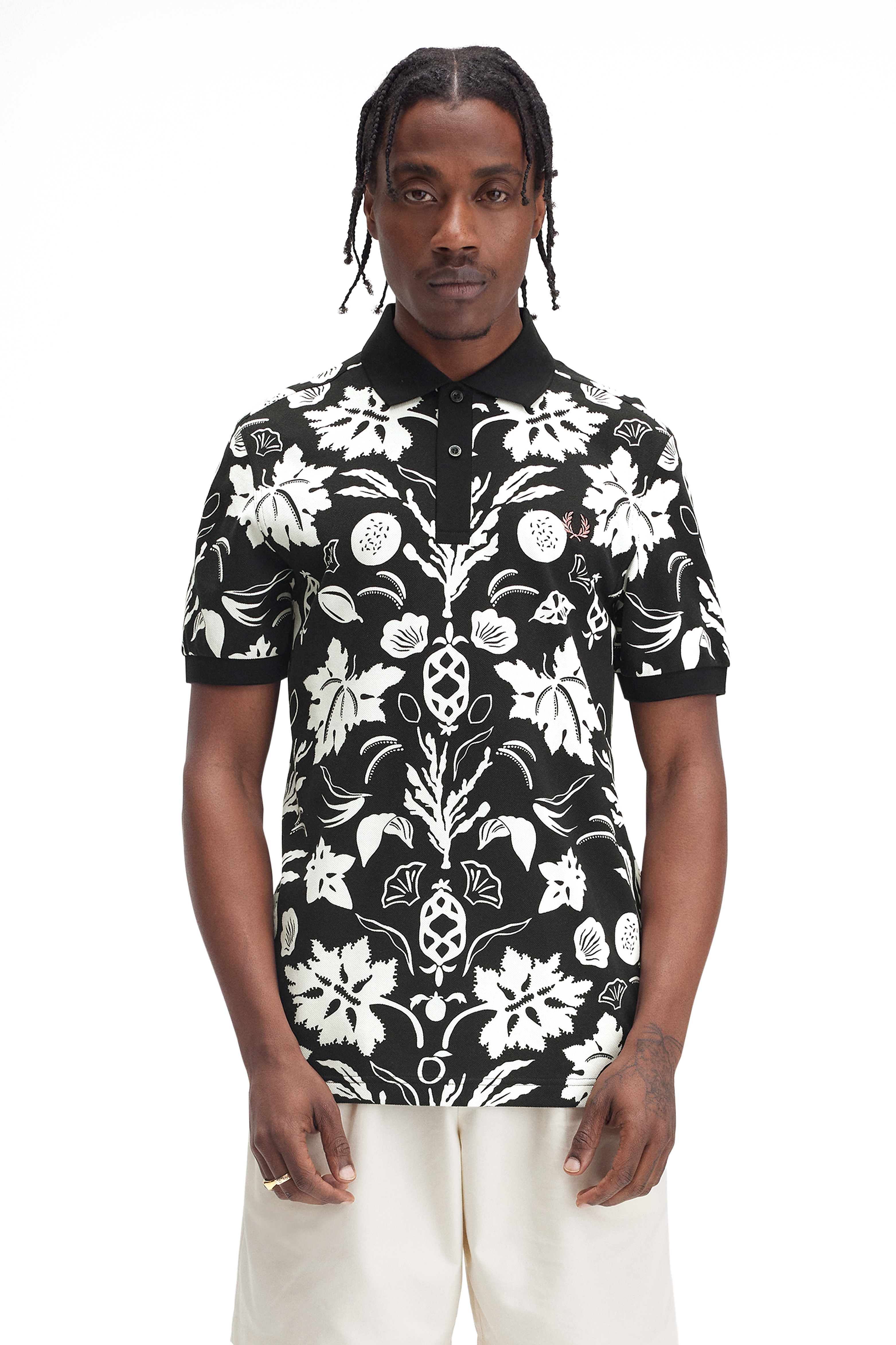BOTANICAL PRINT POLO SHIRT thumbnail 6