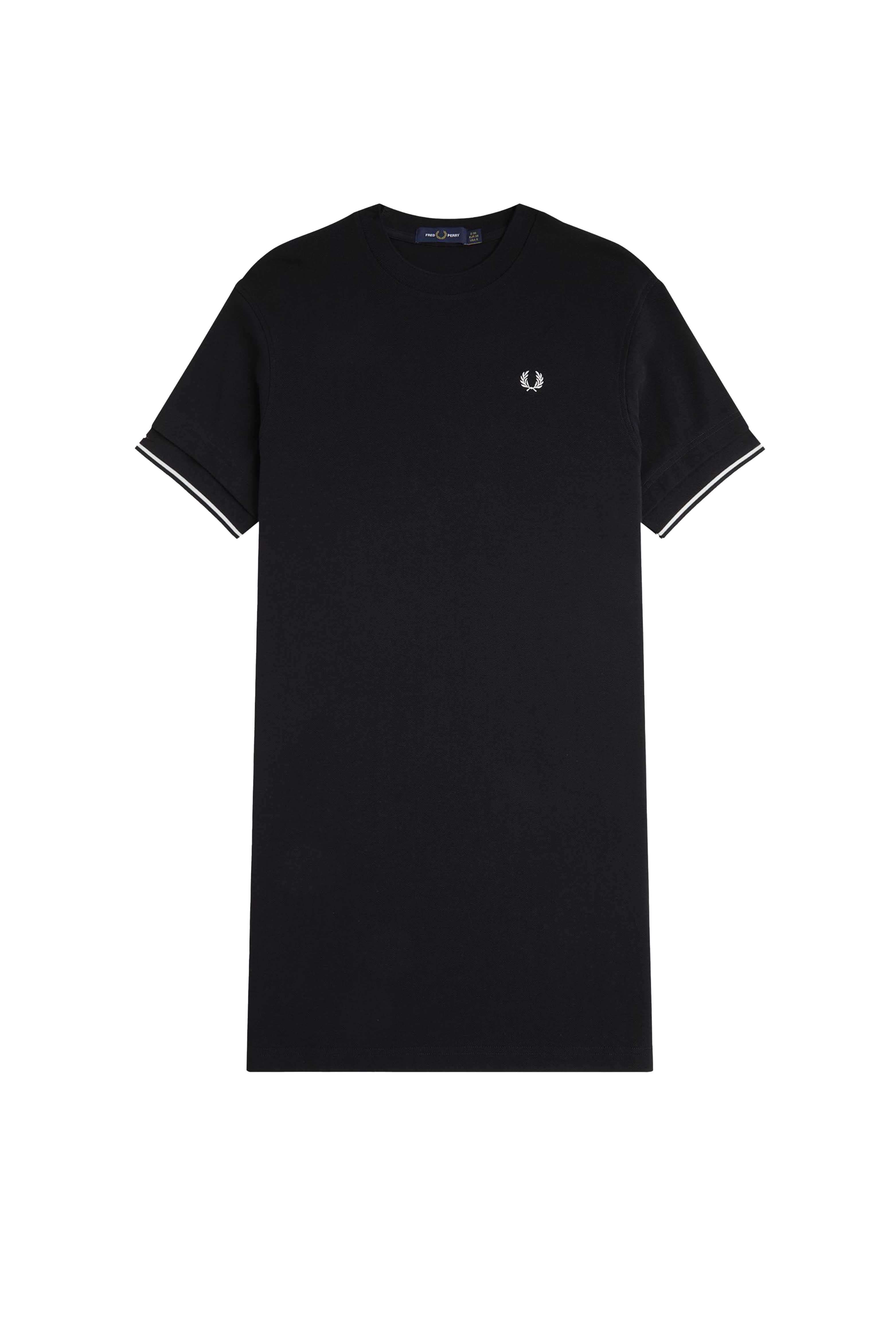 TIPPED PIQUE T-SHIRT DRESS
