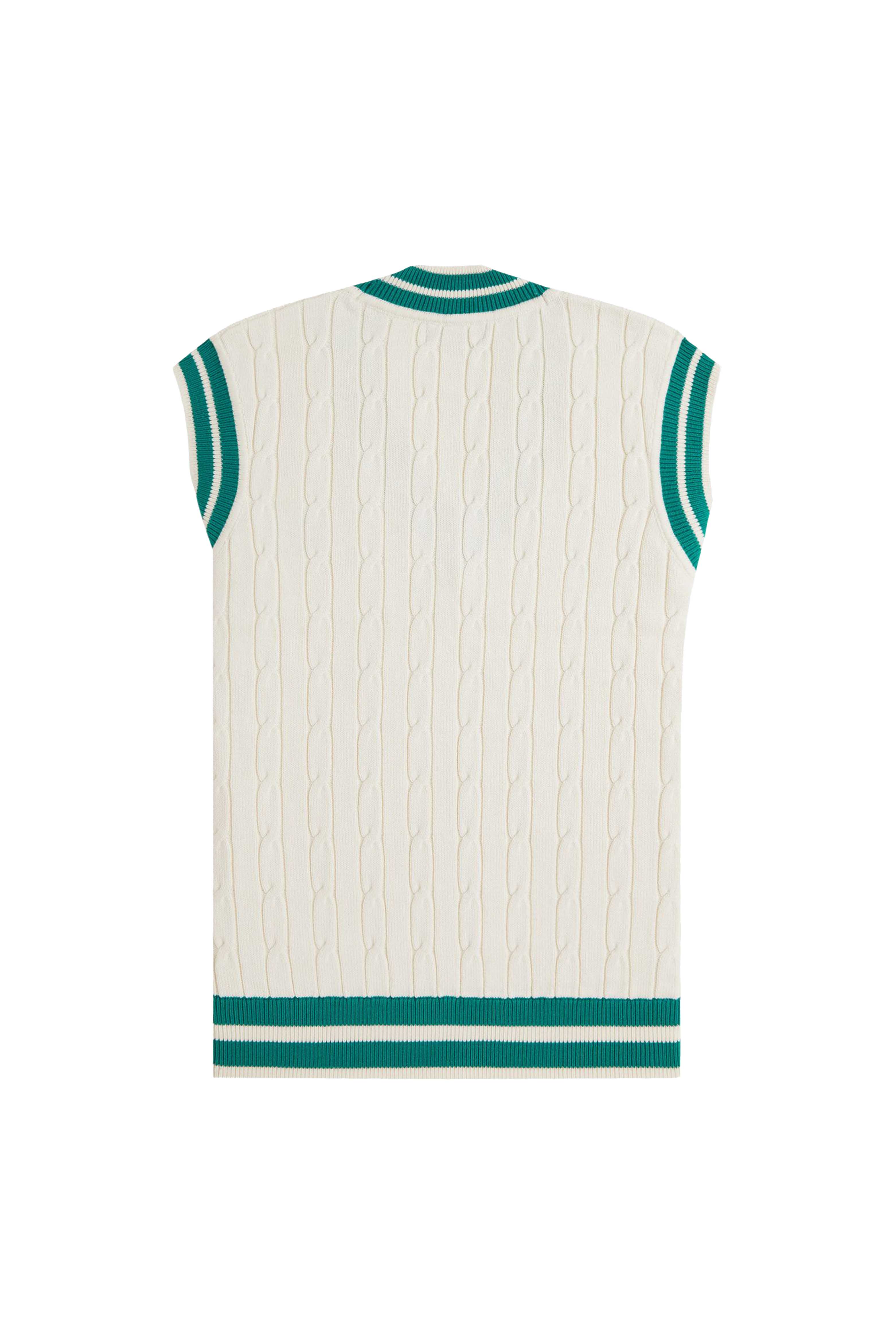 CABLE KNIT TENNNIS TANK thumbnail 2