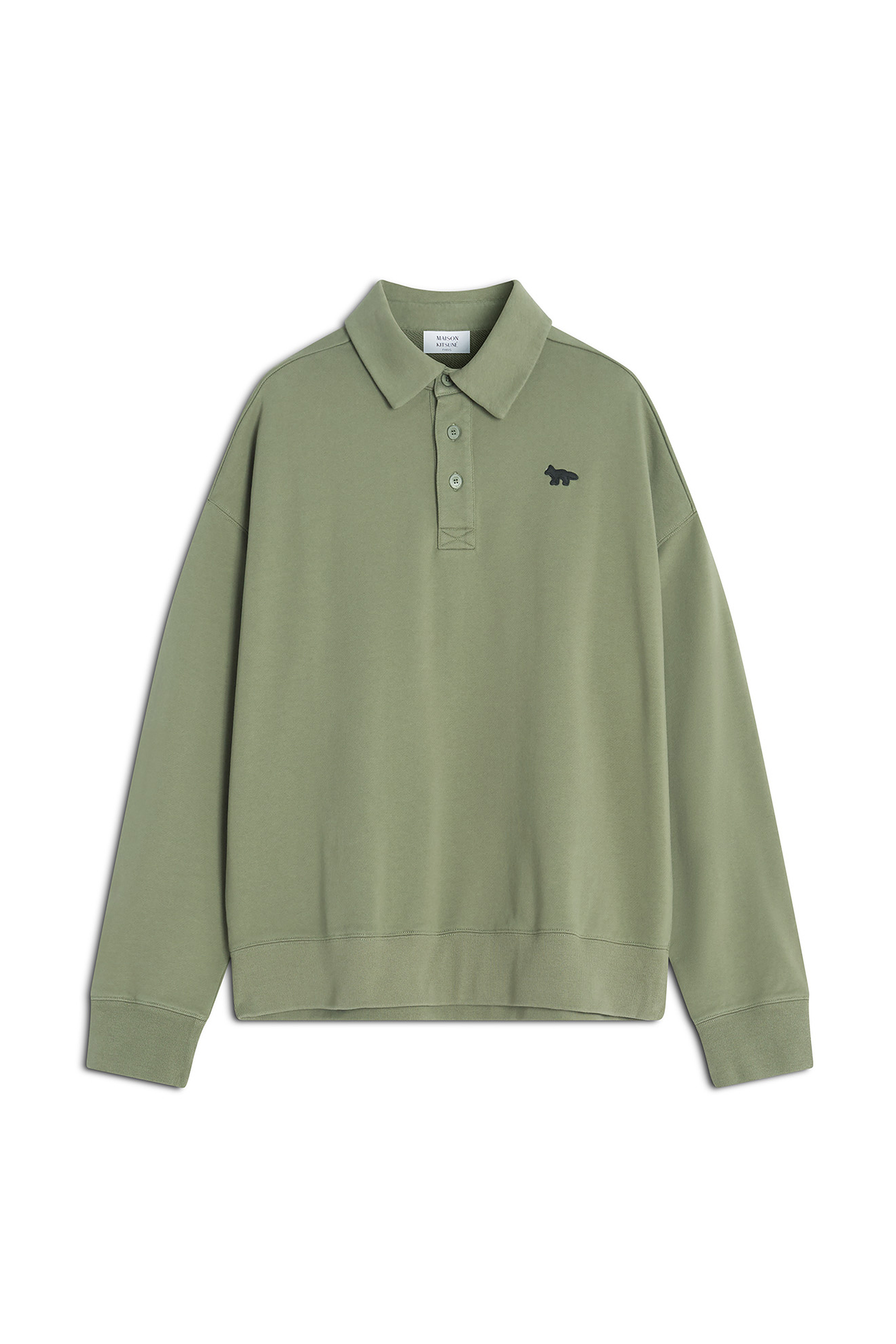 PROFILE FOX OVERSIZE POLO SWEATSHIRT