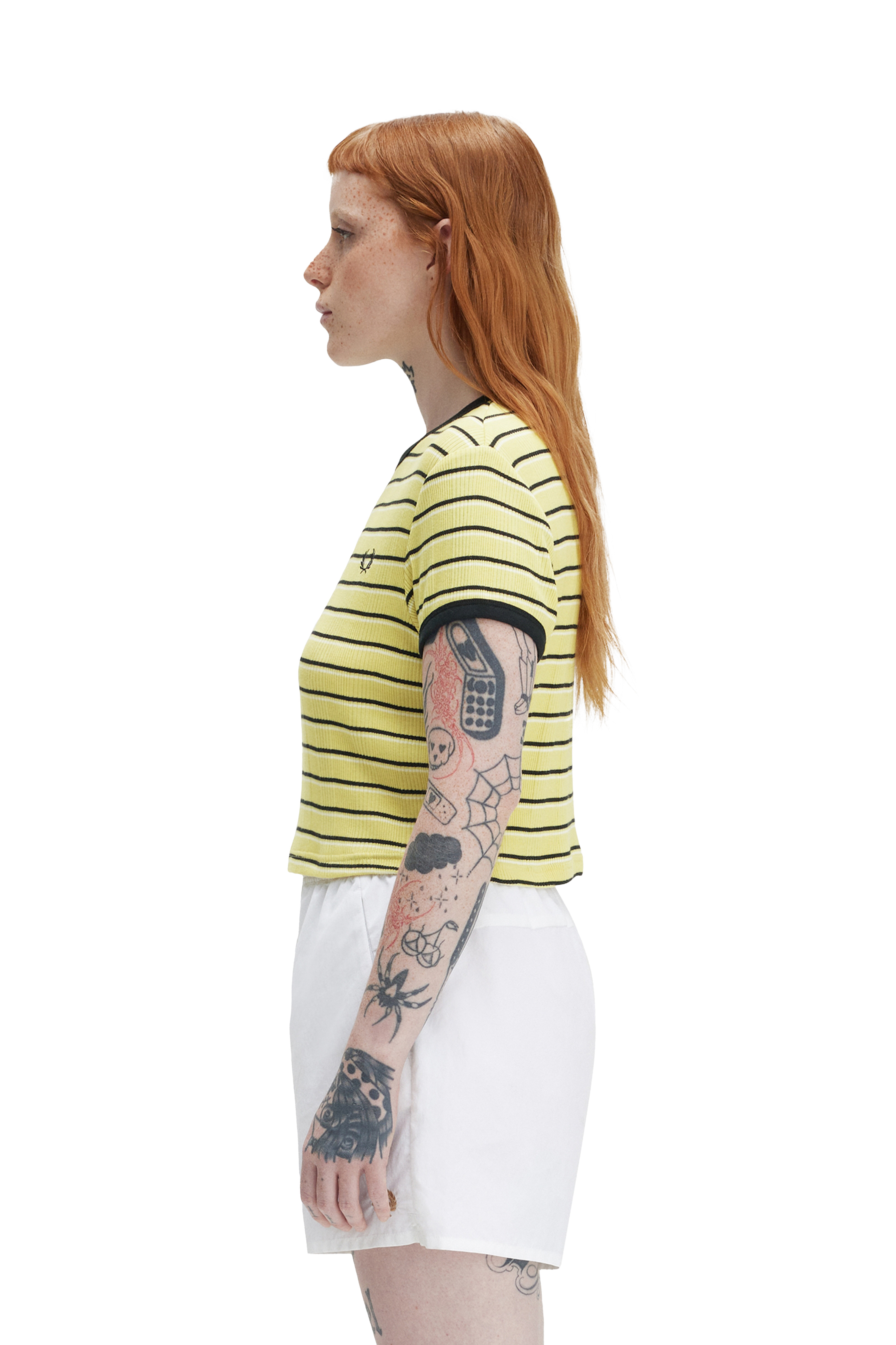 STRIPED RIBBED T-SHIRT thumbnail 9
