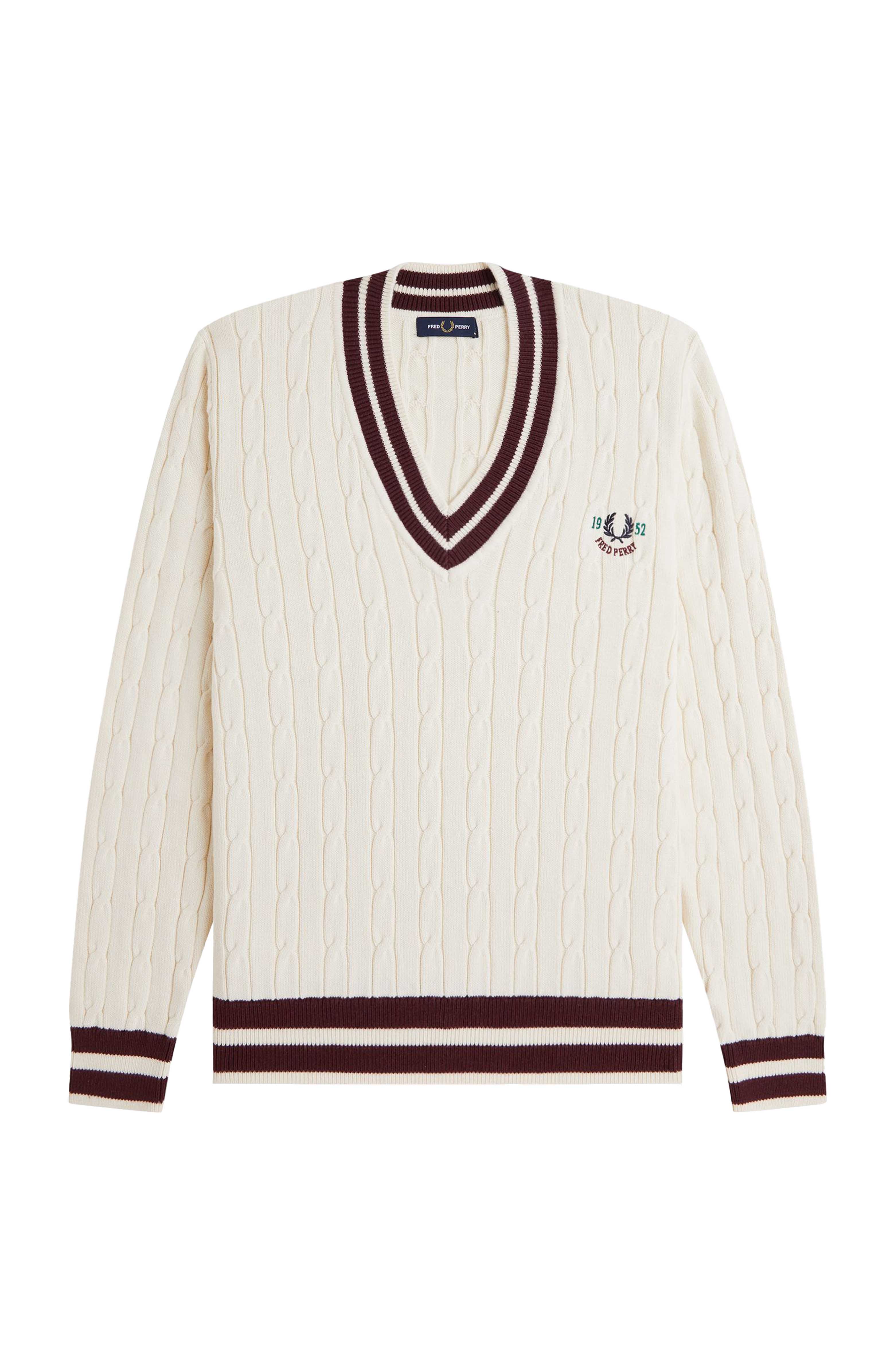 CABLE KNIT TENNIS JUMPER