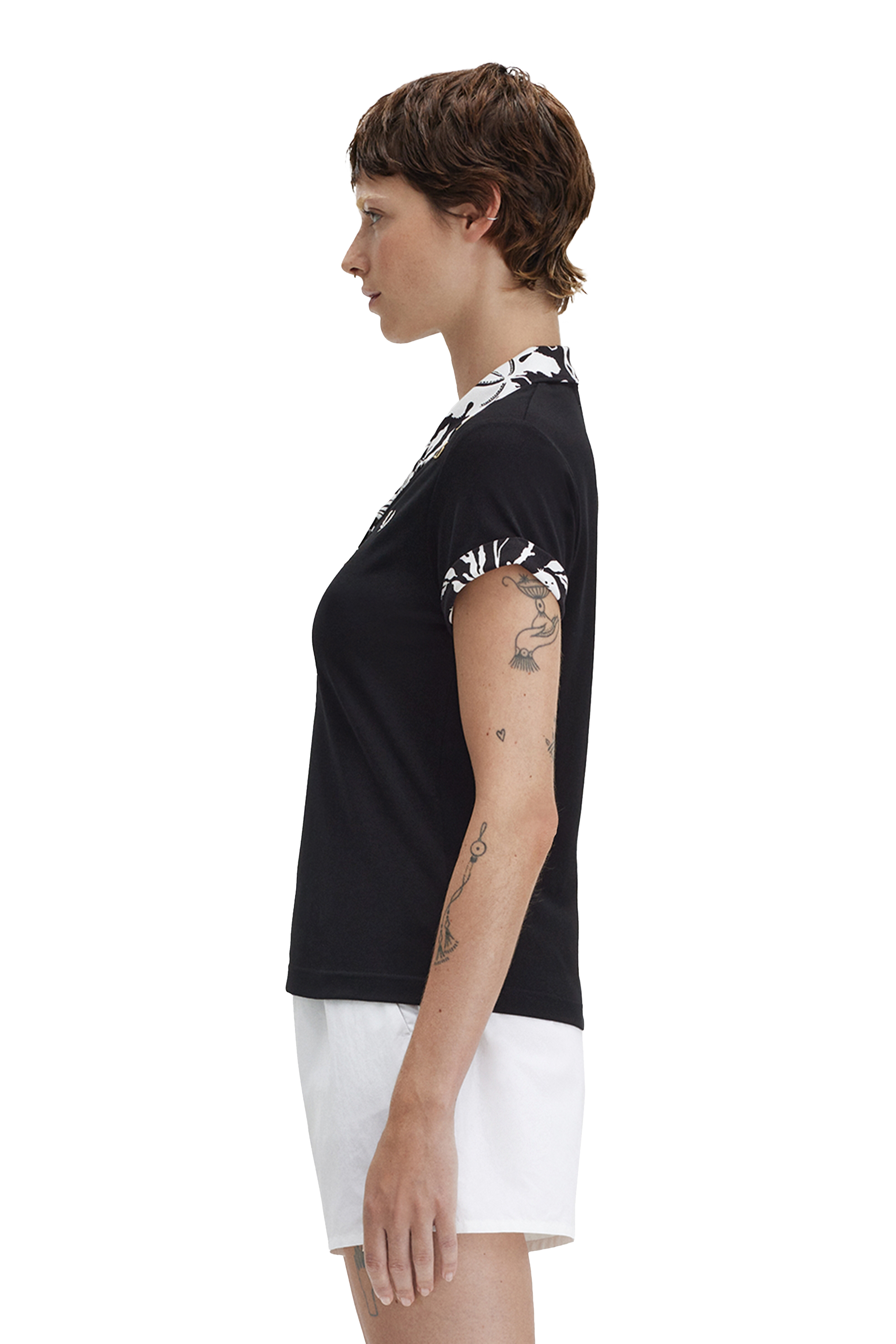 PRINTED TRIM POLO SHIRT thumbnail 7