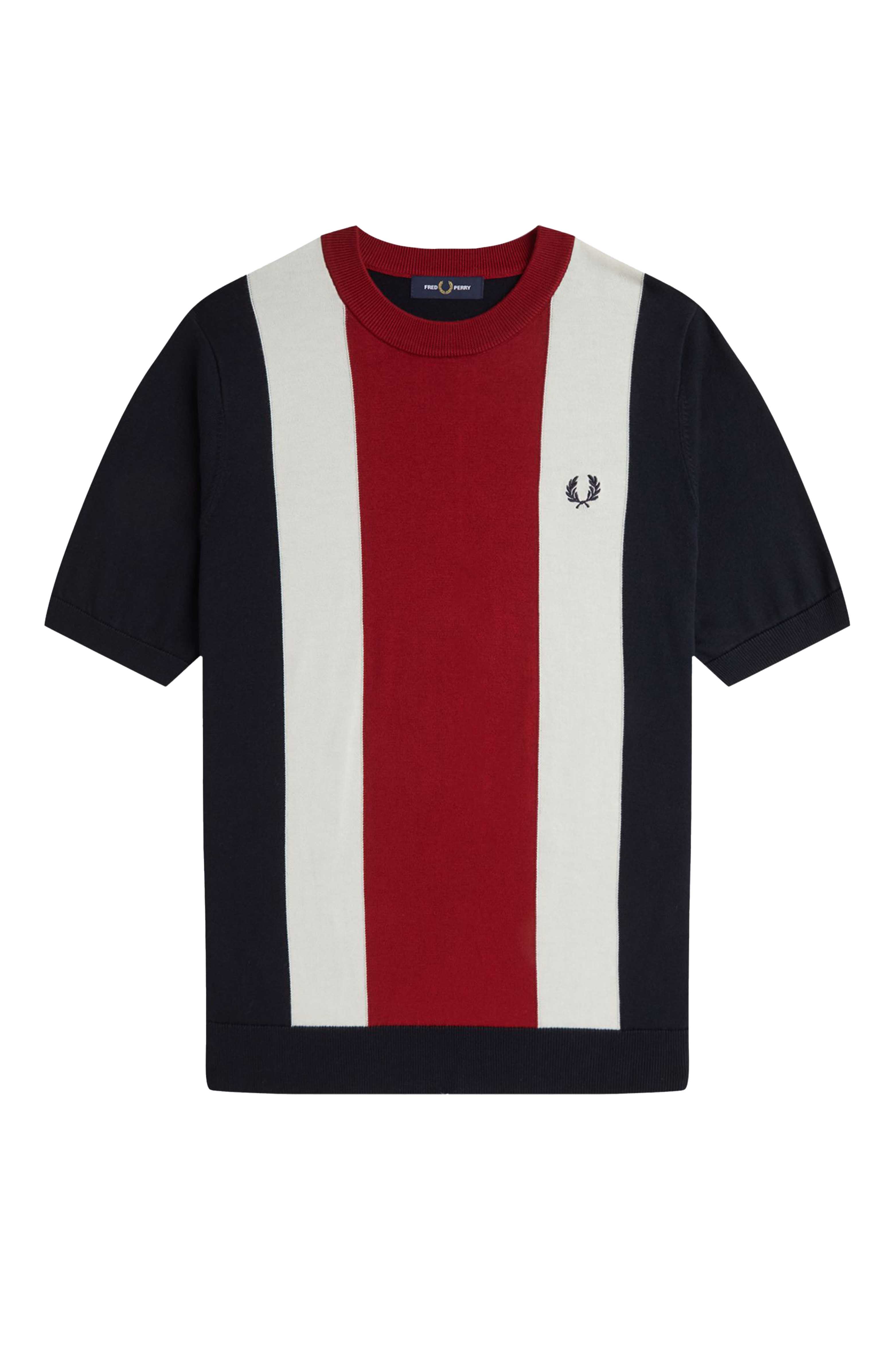 VERTICAL STRIPE KNITTED TSHIRT