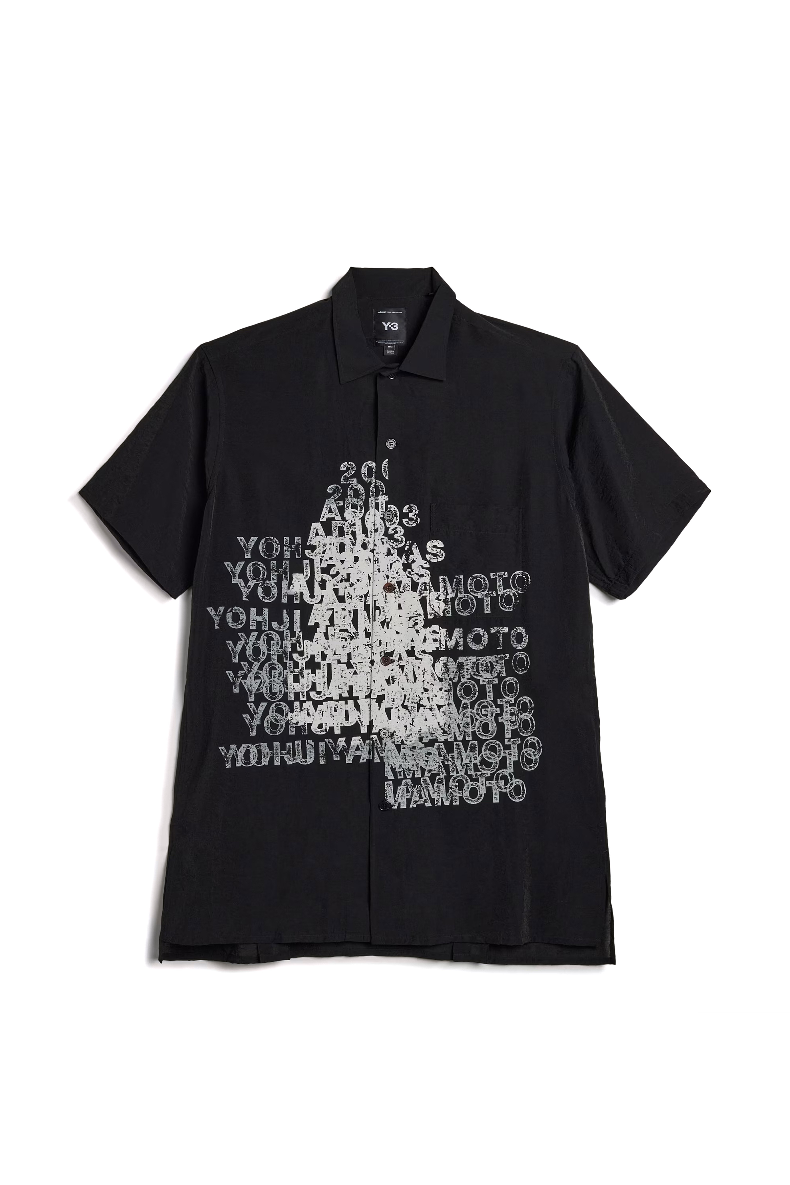 MEN'S TEXT PRINT SHORT SLEEVE SHIRT