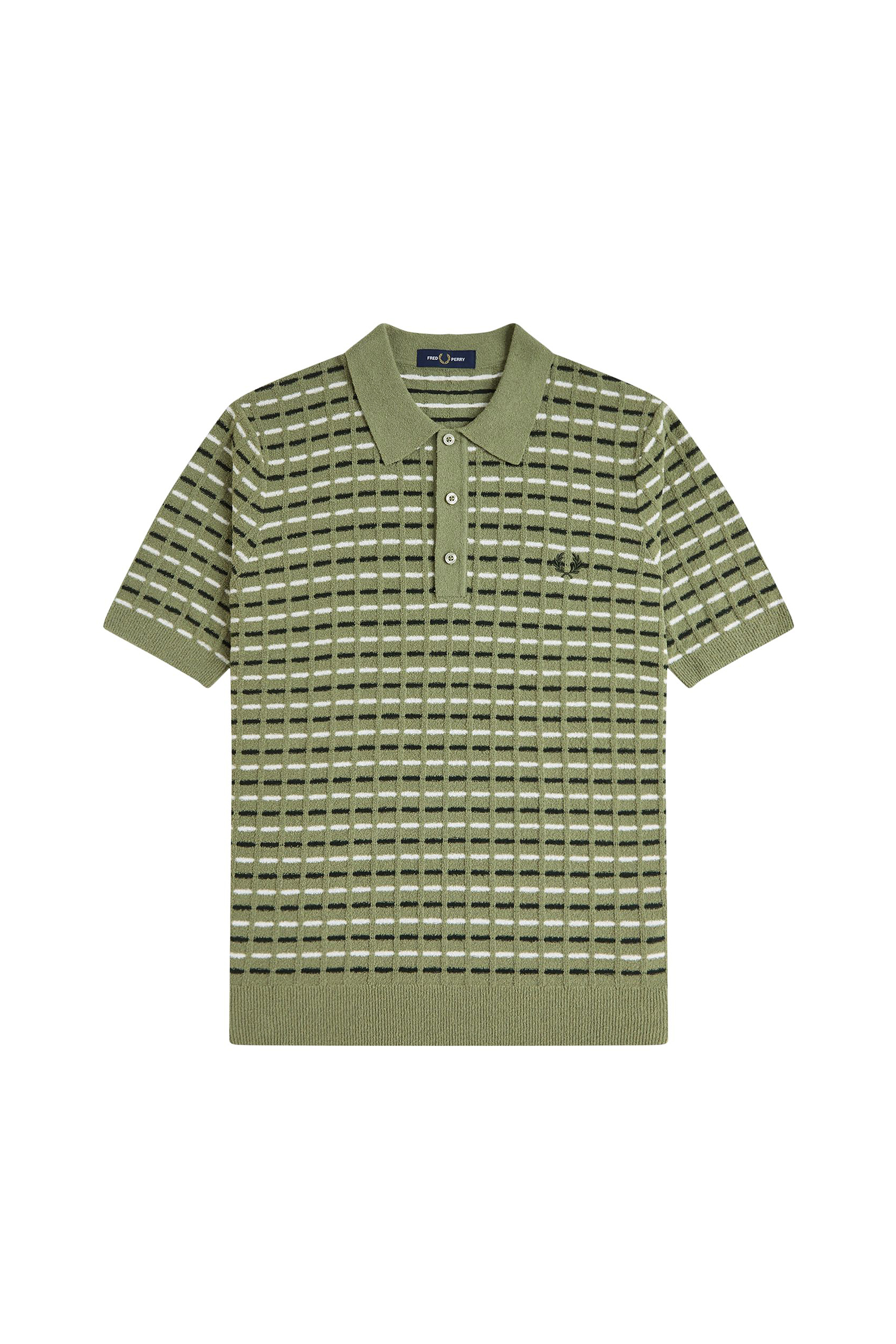 BOUCLE RIBBED KNITTED SHIRT