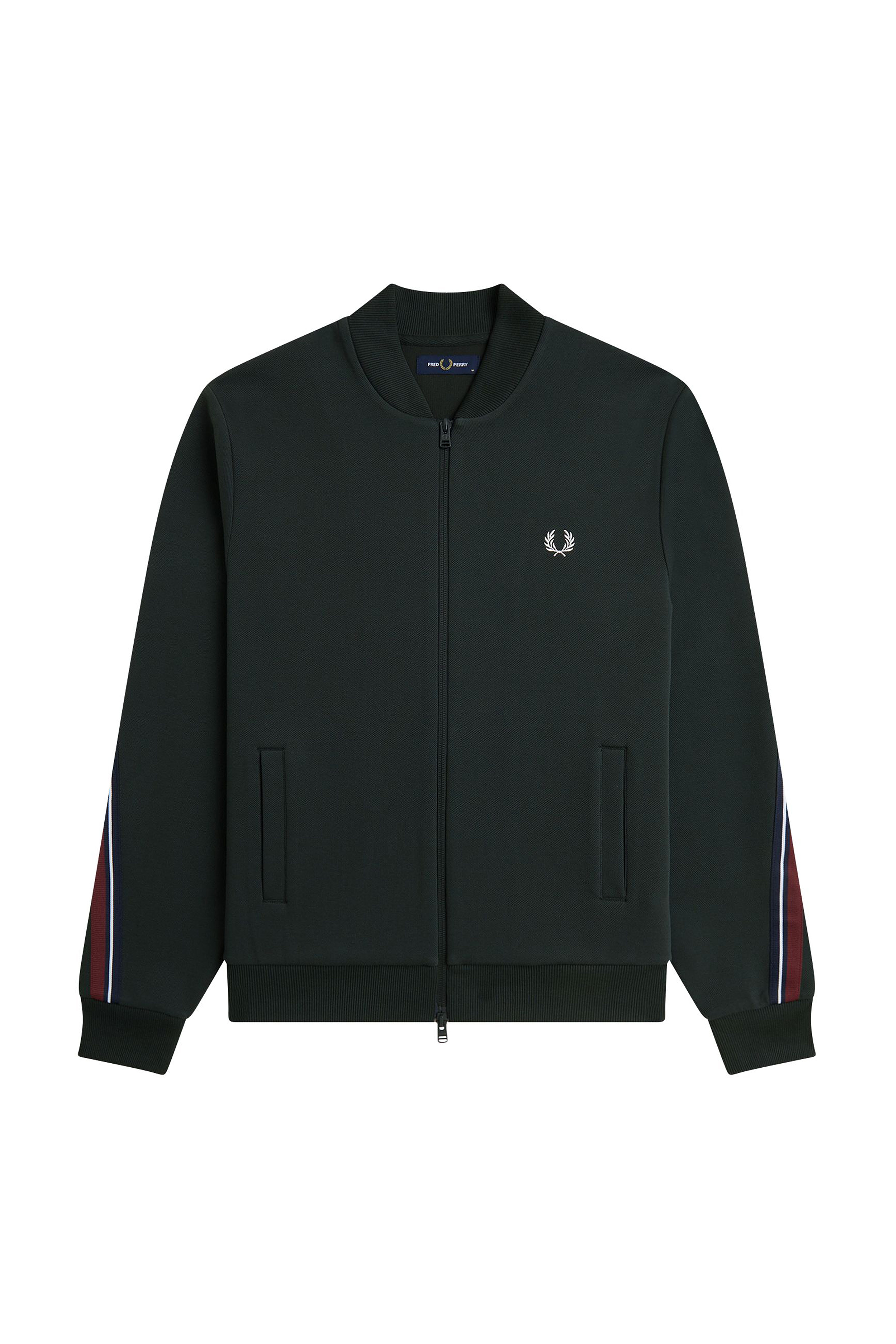 MEN'S STRIPE TAPE PIQUE TRACK JACKET